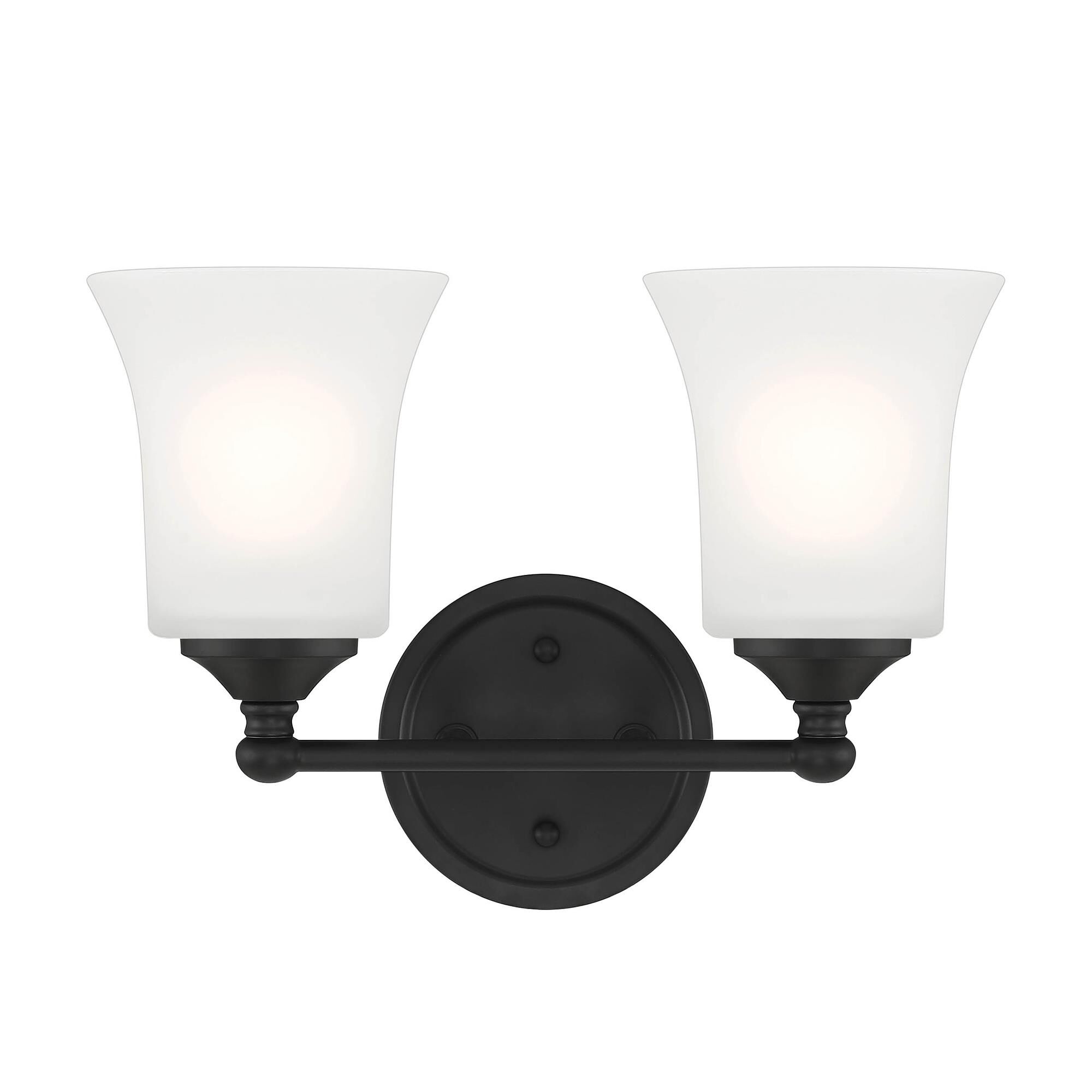 Shown in Matte Black finish and Frosted glass