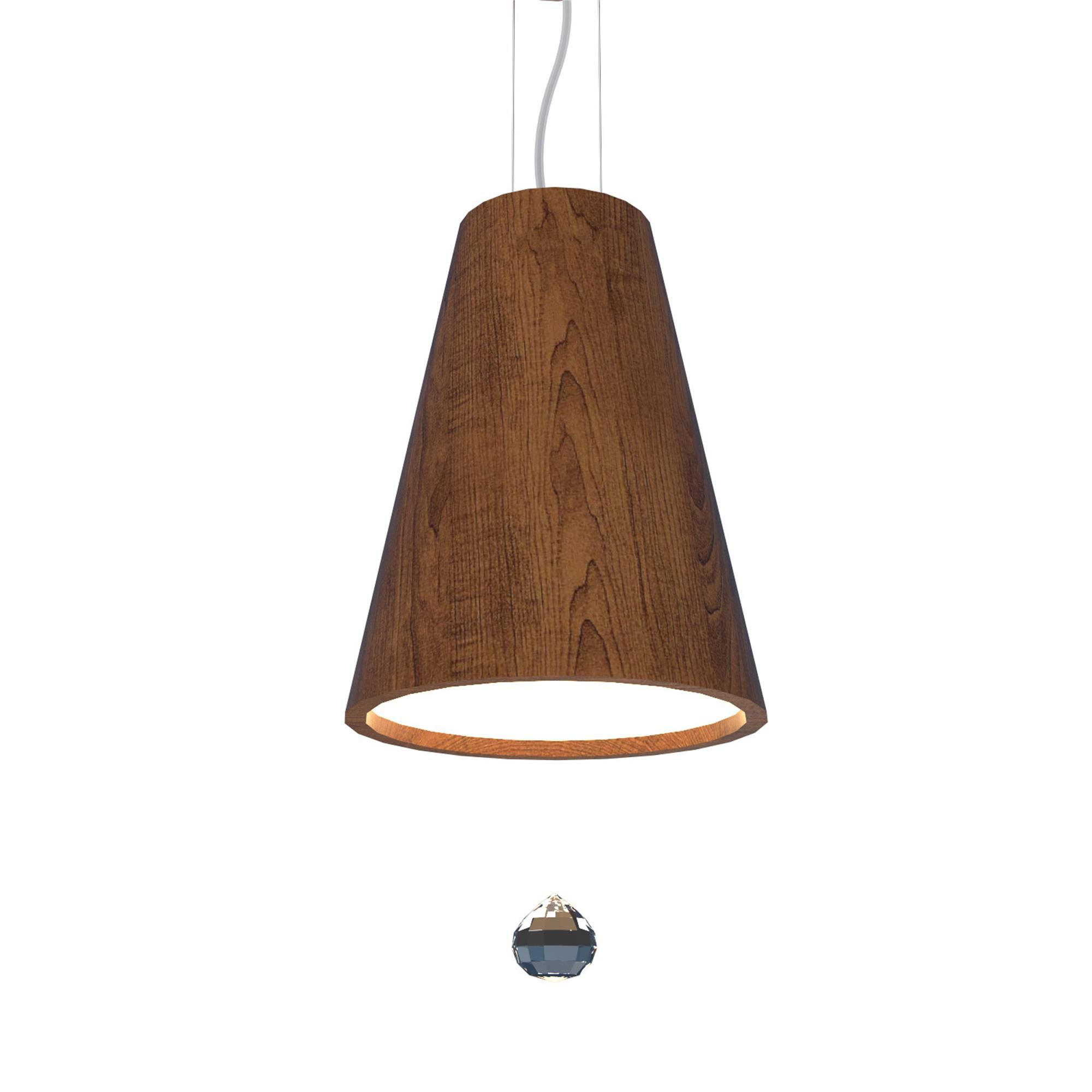 Accord Lighting Accord Studio Conical Crystal 7 Inch LED Large Pendant