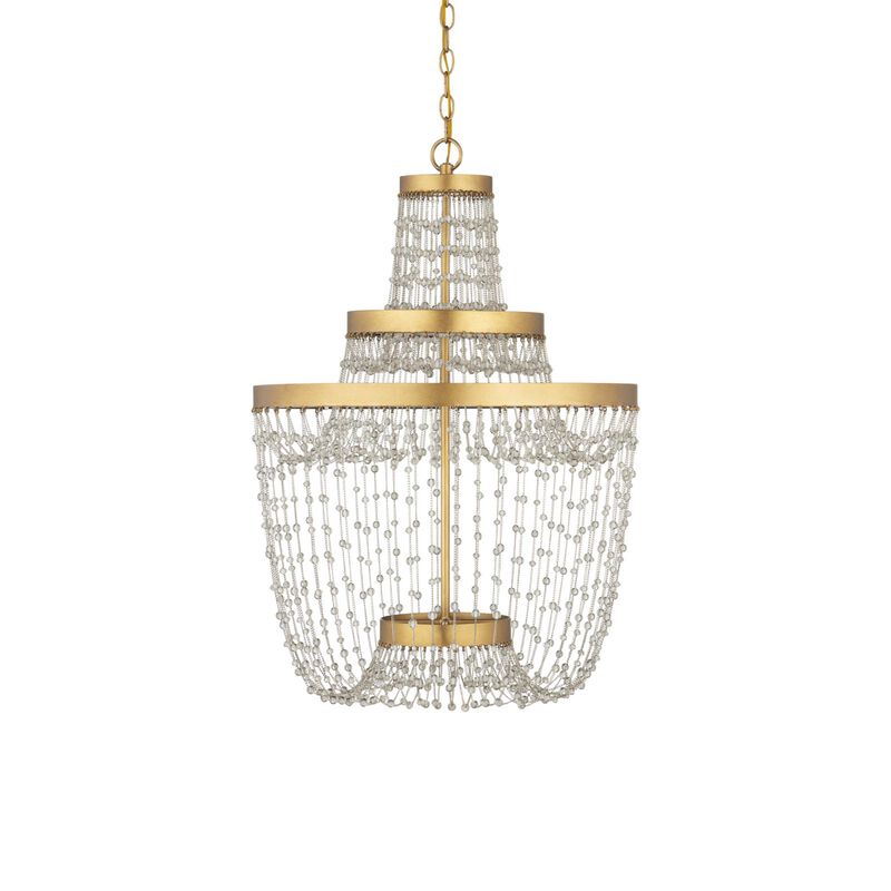 Mademoiselle 22 Inch Mini Chandelier by Currey and Company