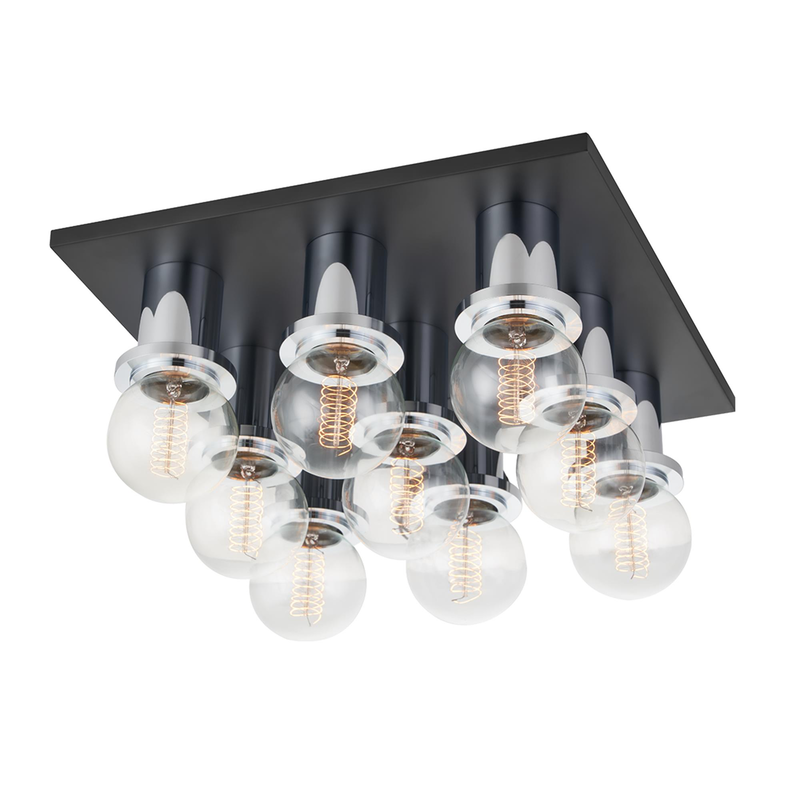 Brandi 14 Inch 9 Light Flush Mount by Mitzi