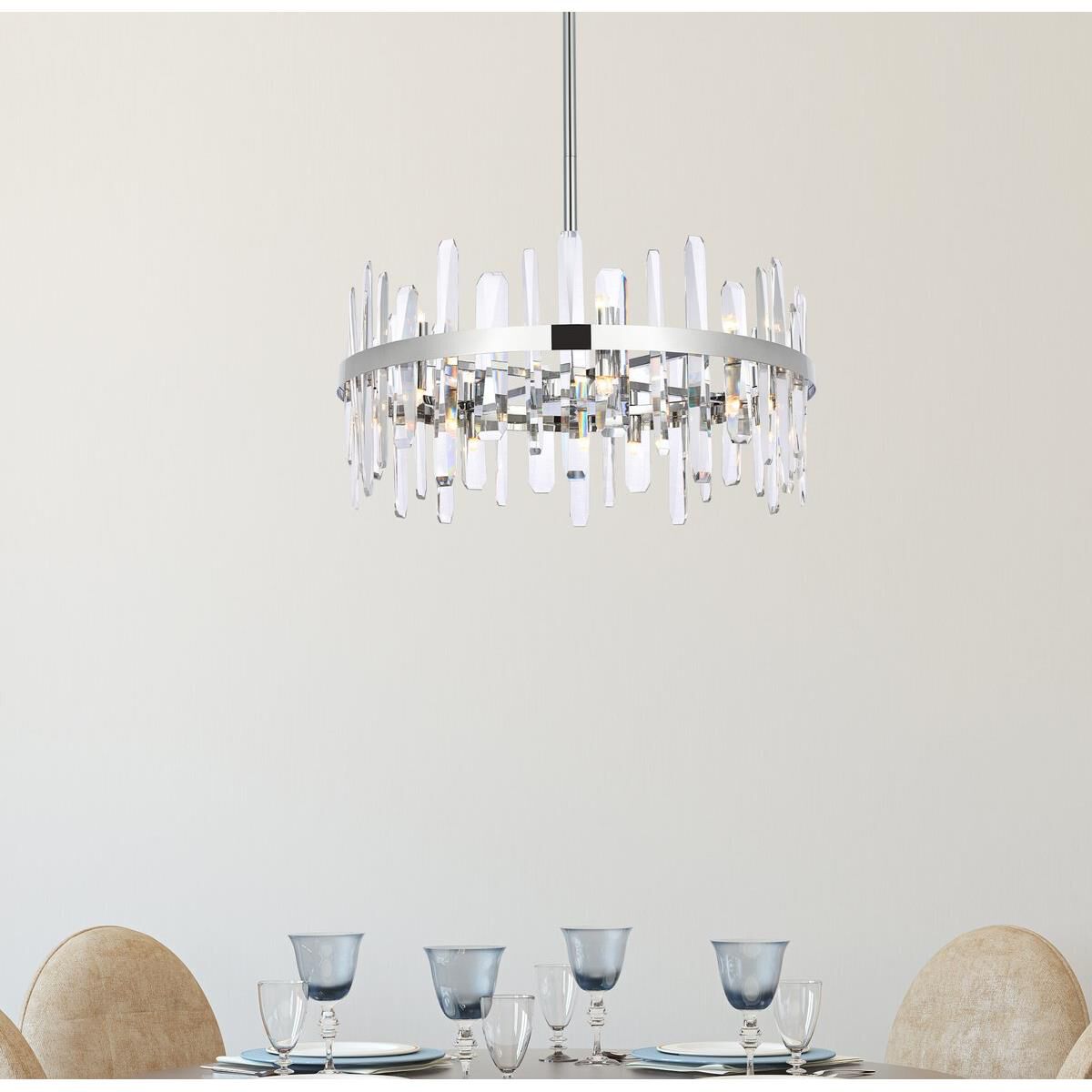 Serena 25 Inch Large Pendant by Elegant Lighting