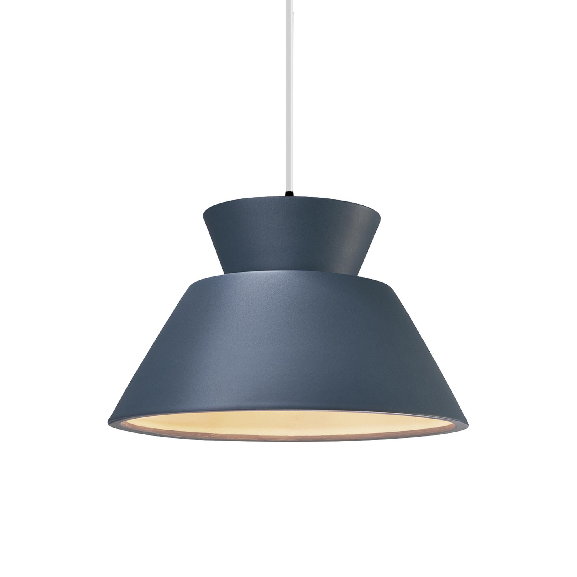 Shown in Matte Black finish and Midnight Sky Ceramic shade
