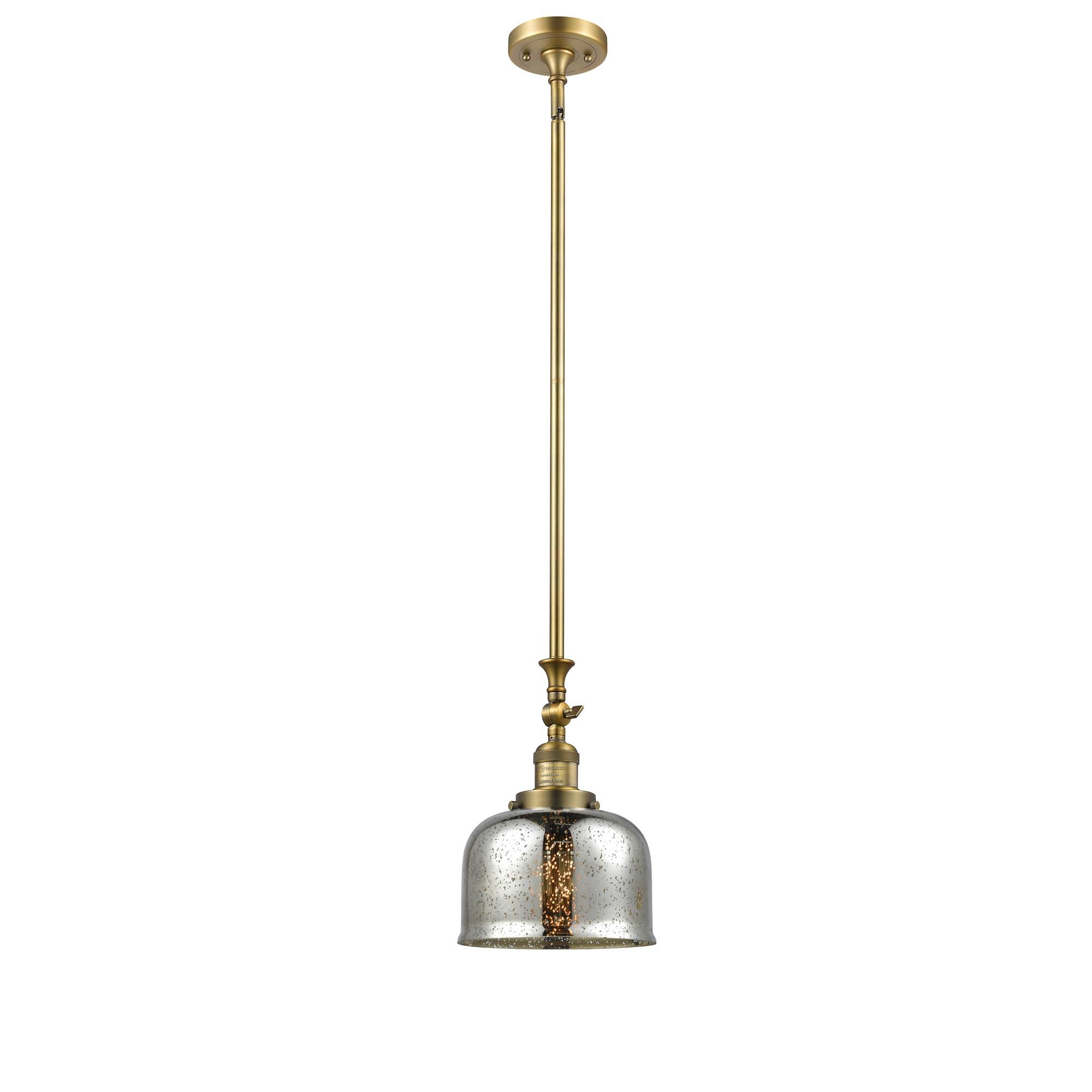 Shown in Brushed Brass finish and Silver Mercury glass