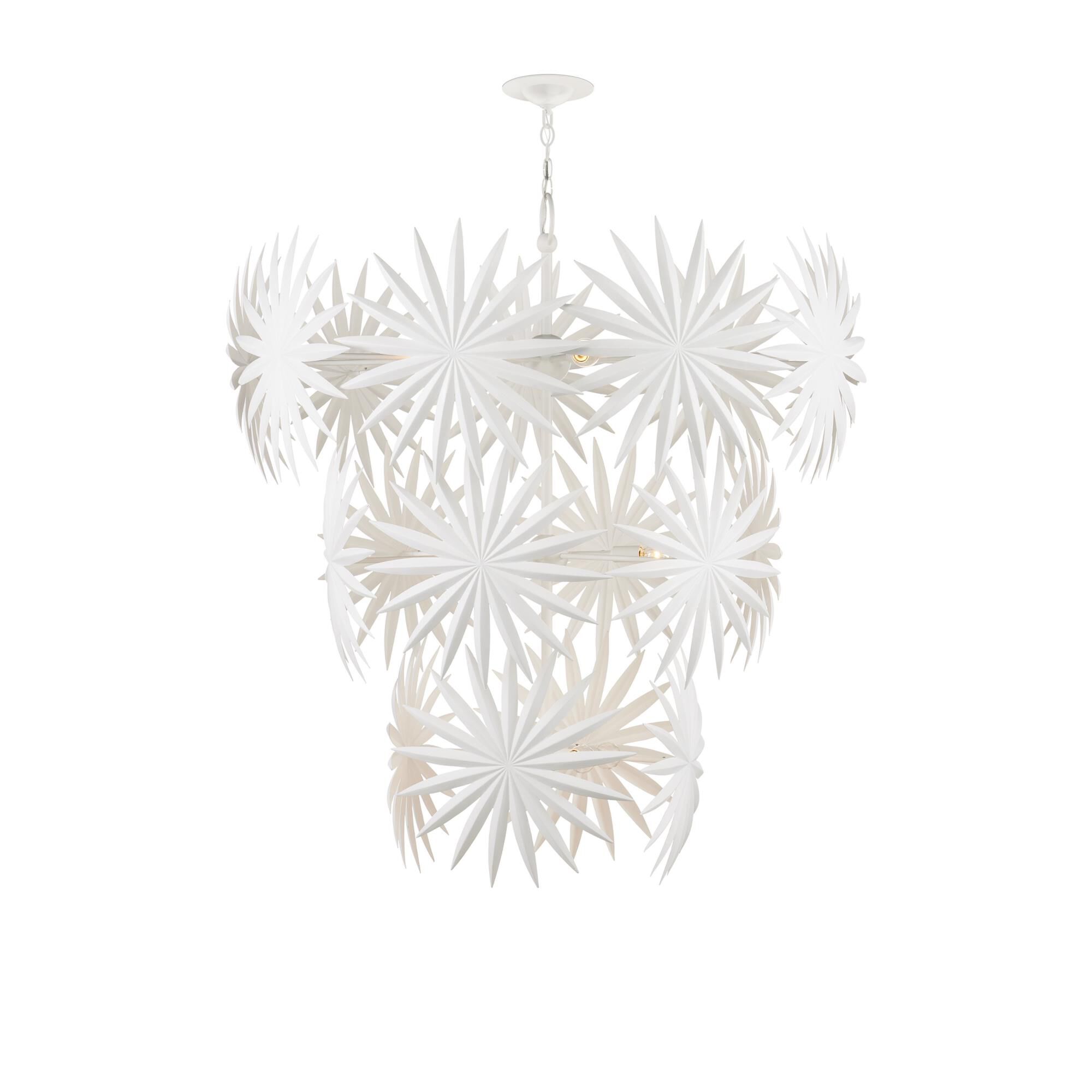 Marjorie Skouras Collection Bismarkia 43 Inch 13 Light Chandelier by Currey and Company