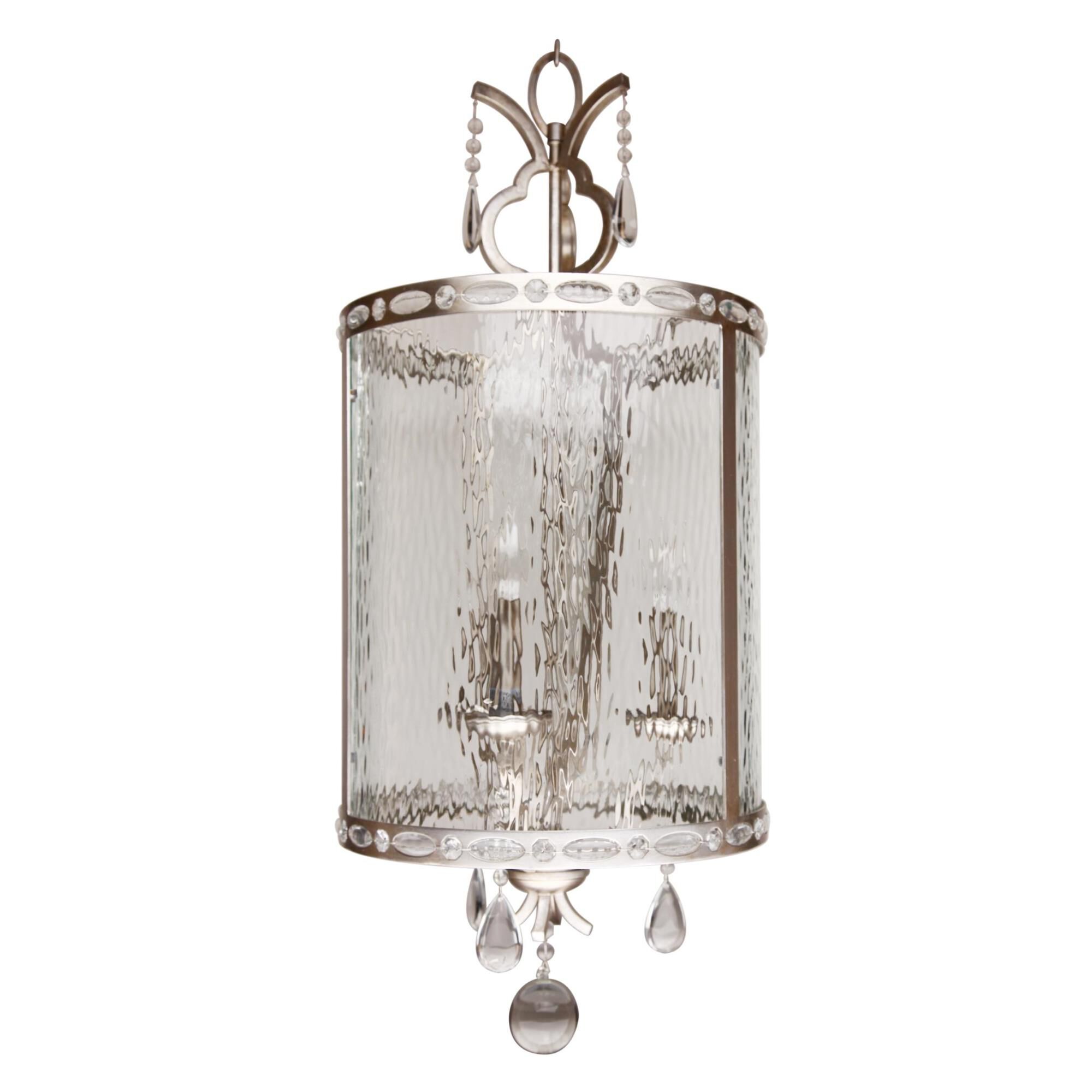 Shown In Antique Silver finish with Clear Water glass
