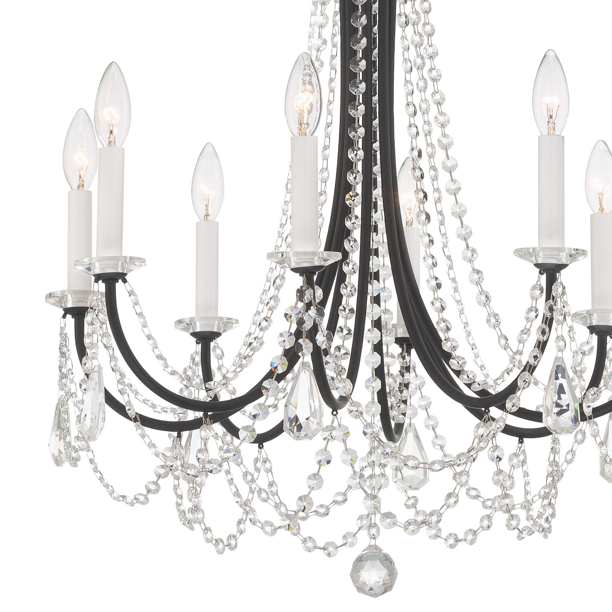 Karrington 26 Inch 8 Light Chandelier by Crystorama