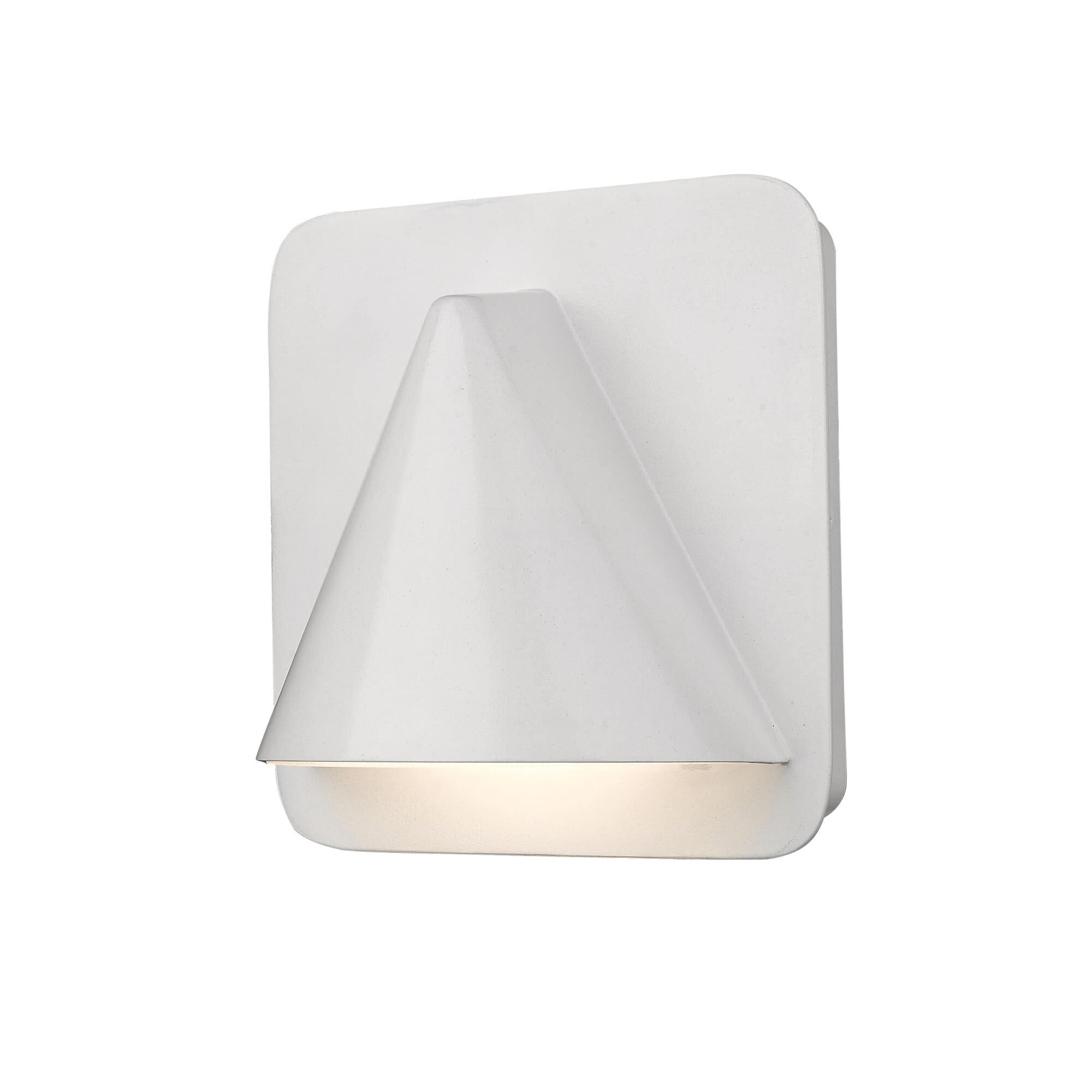 Shown in White finish and Glass shade