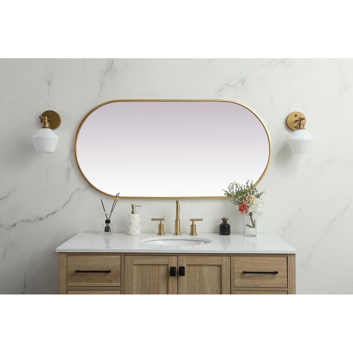 Asha 48 Inch Decorative Mirror by Elegant Decor