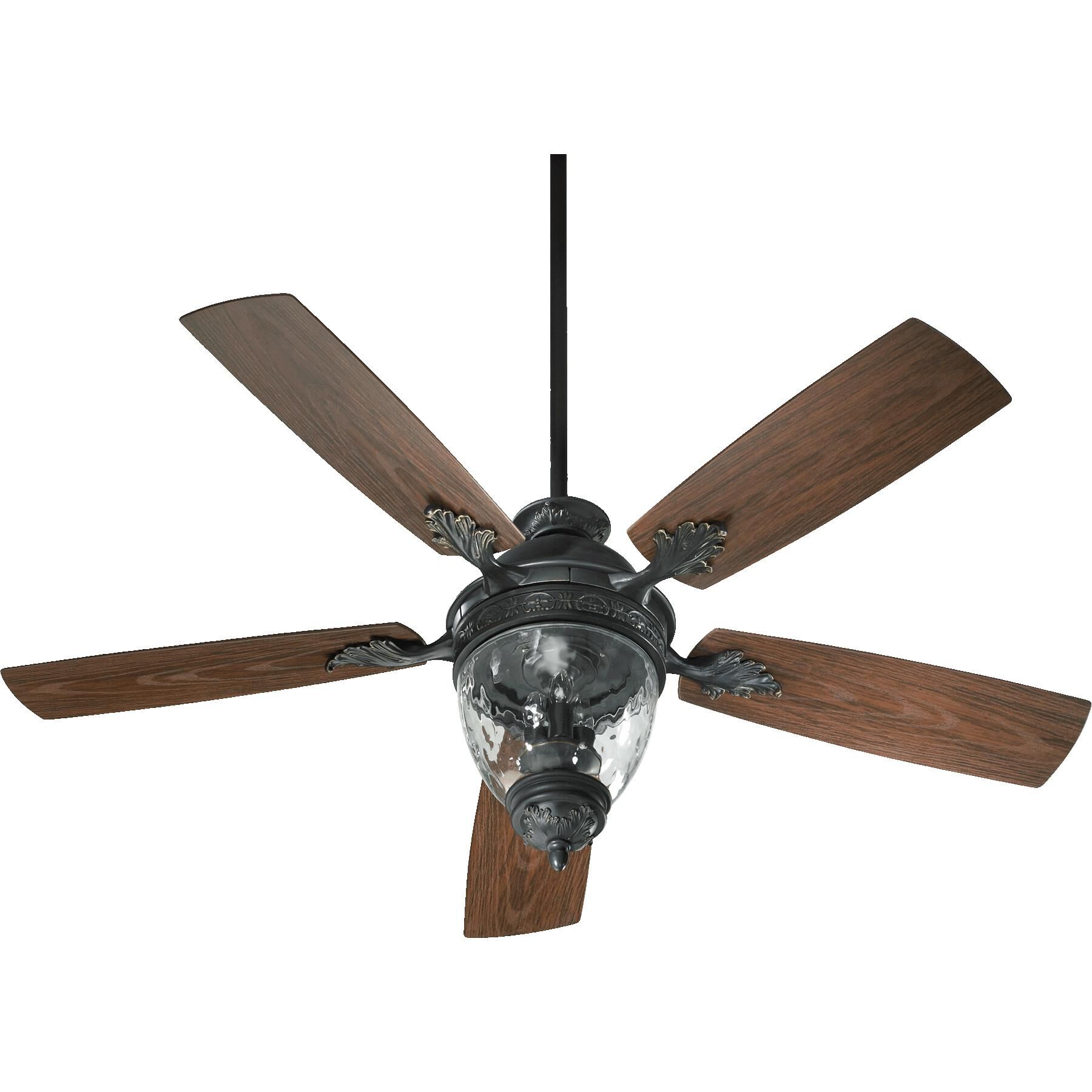 Georgia Outdoor Rated 52 Inch Ceiling Fan with Light Kit by Quorum International