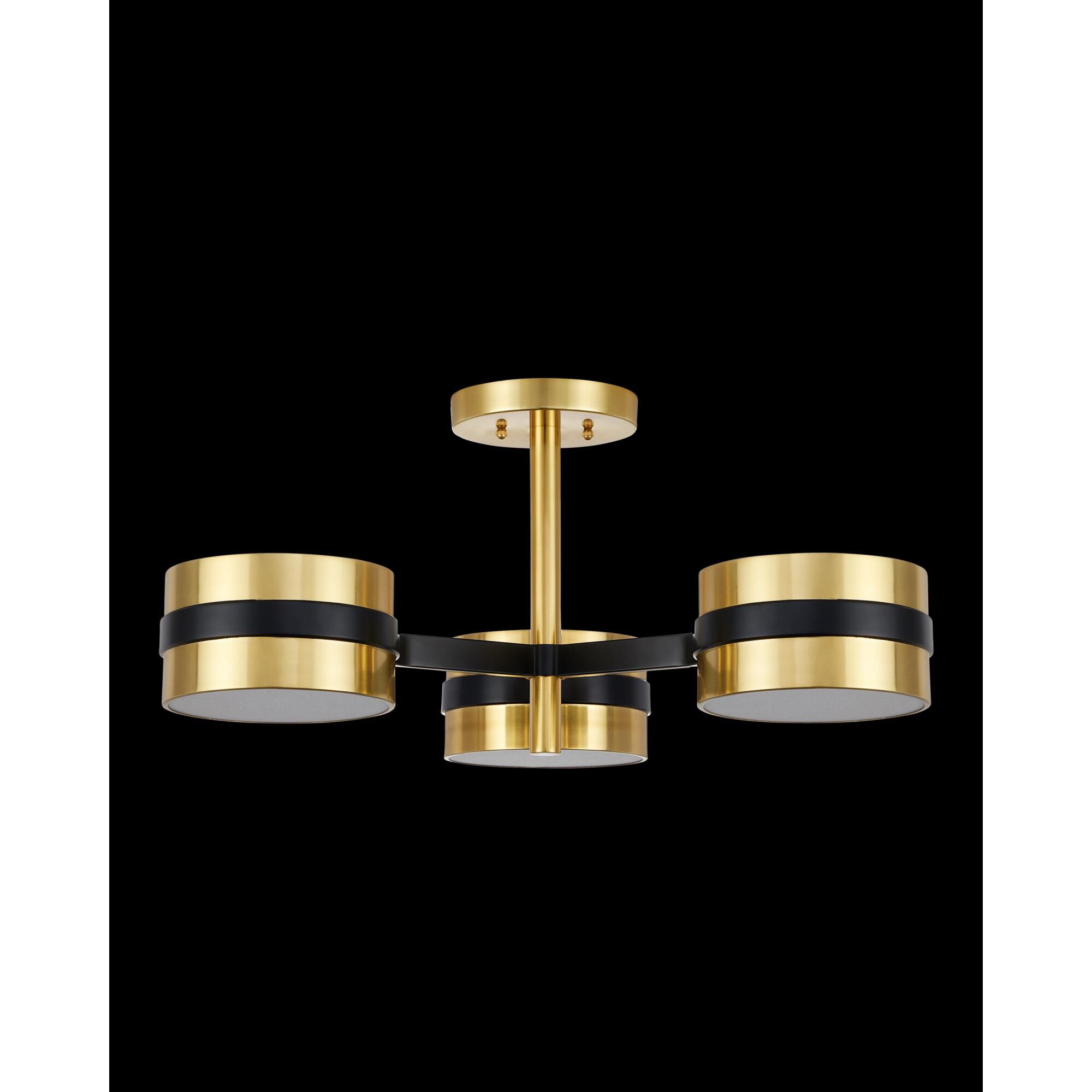 Heybrook 26 Inch Semi Flush Mount by Currey and Company