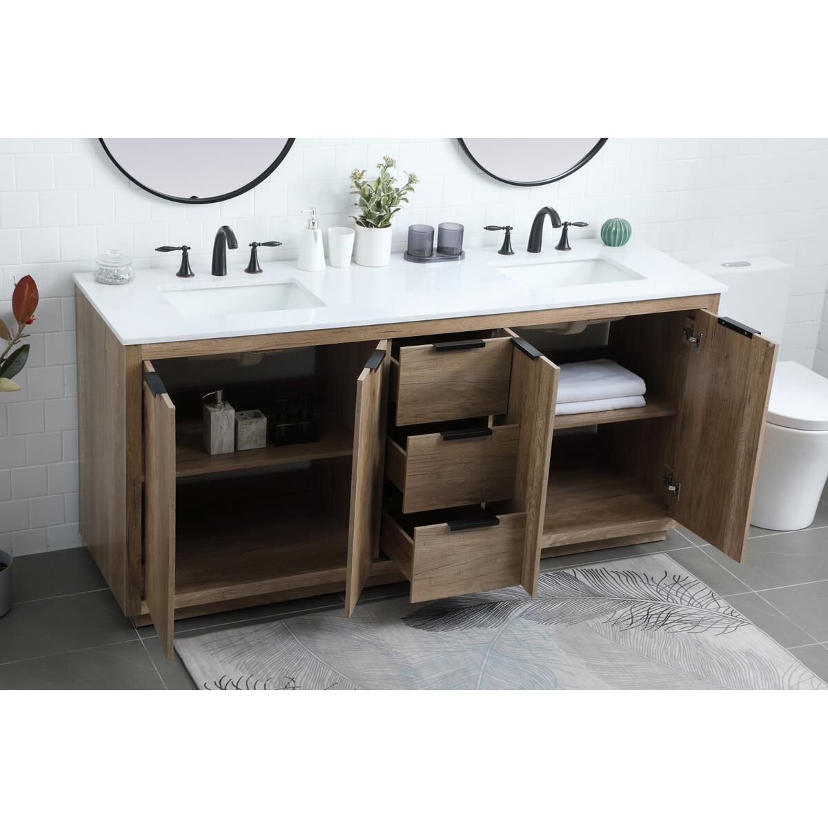 Blake 72 Inch Bath Vanity by Elegant Decor