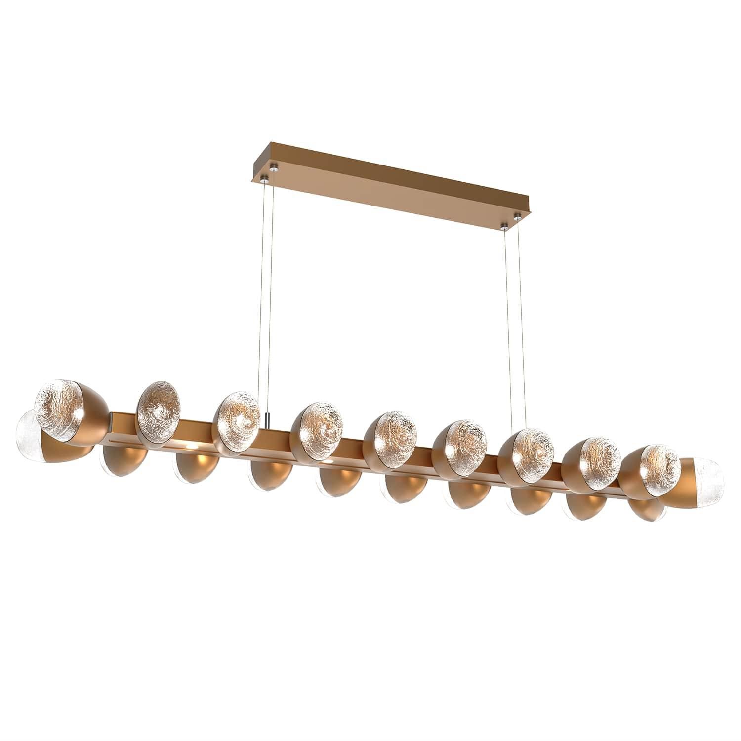 Pebble Linear Suspension Light by Hammerton Studio