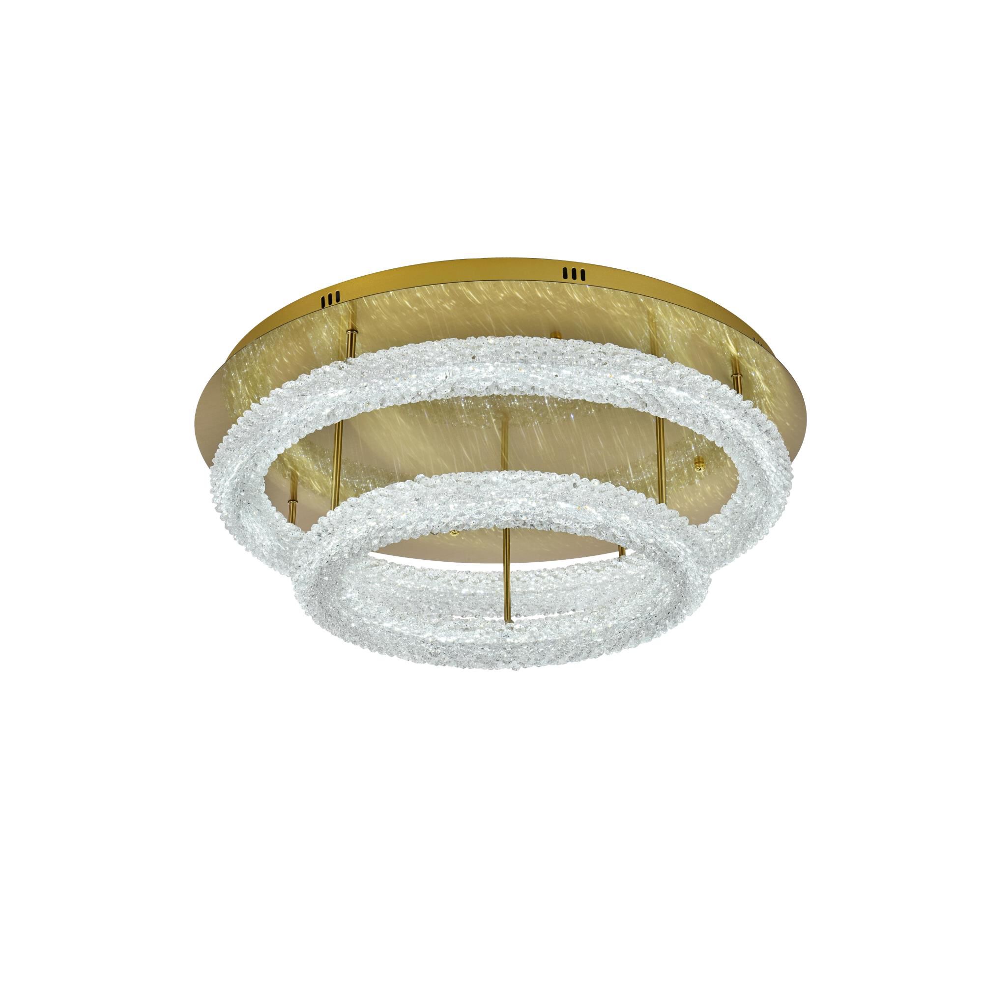 Shown in Satin Gold finish and Rc crystal