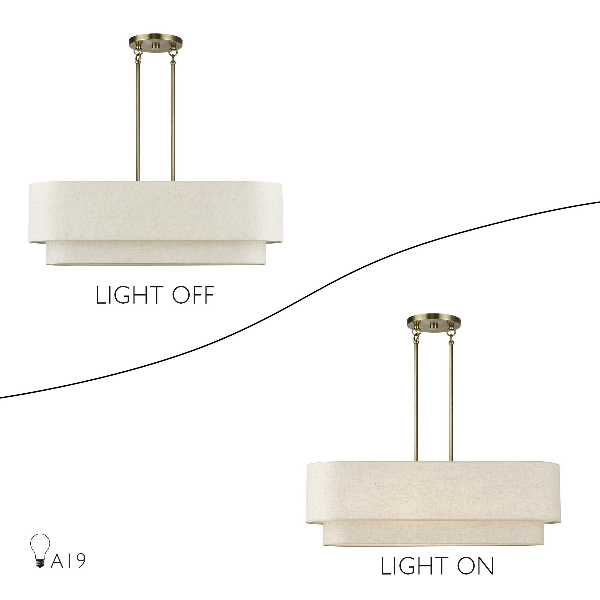 Manorwood 36 Inch Linear Suspension Light by Livex Lighting