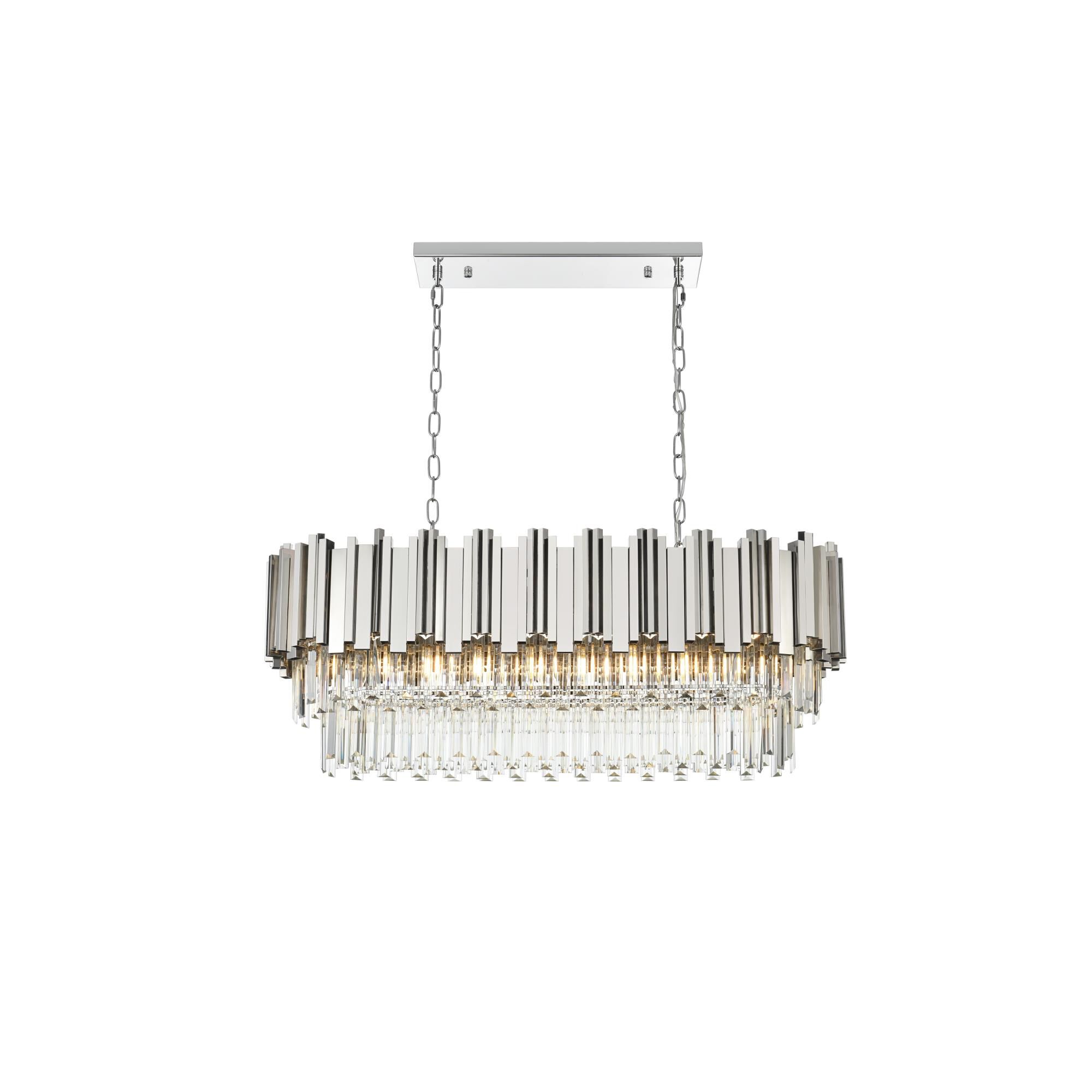 Willow 36 Inch Linear Suspension Light by Elegant Lighting
