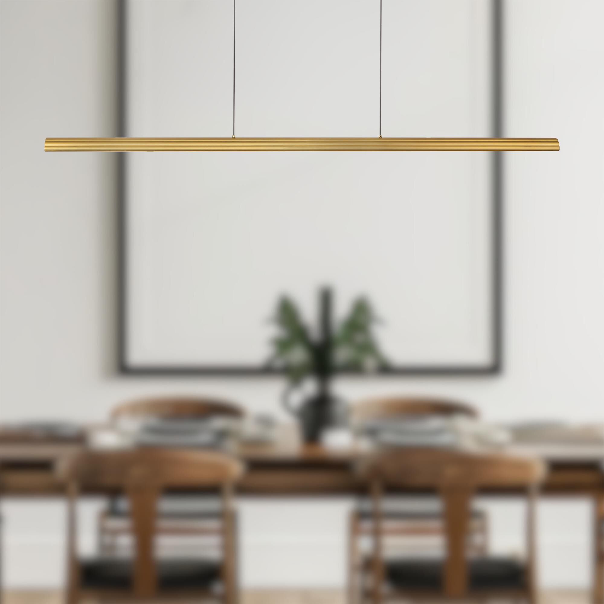 Shown in Brushed Gold finish and Frosted Acrylic Diffuser glass and Aluminum shade