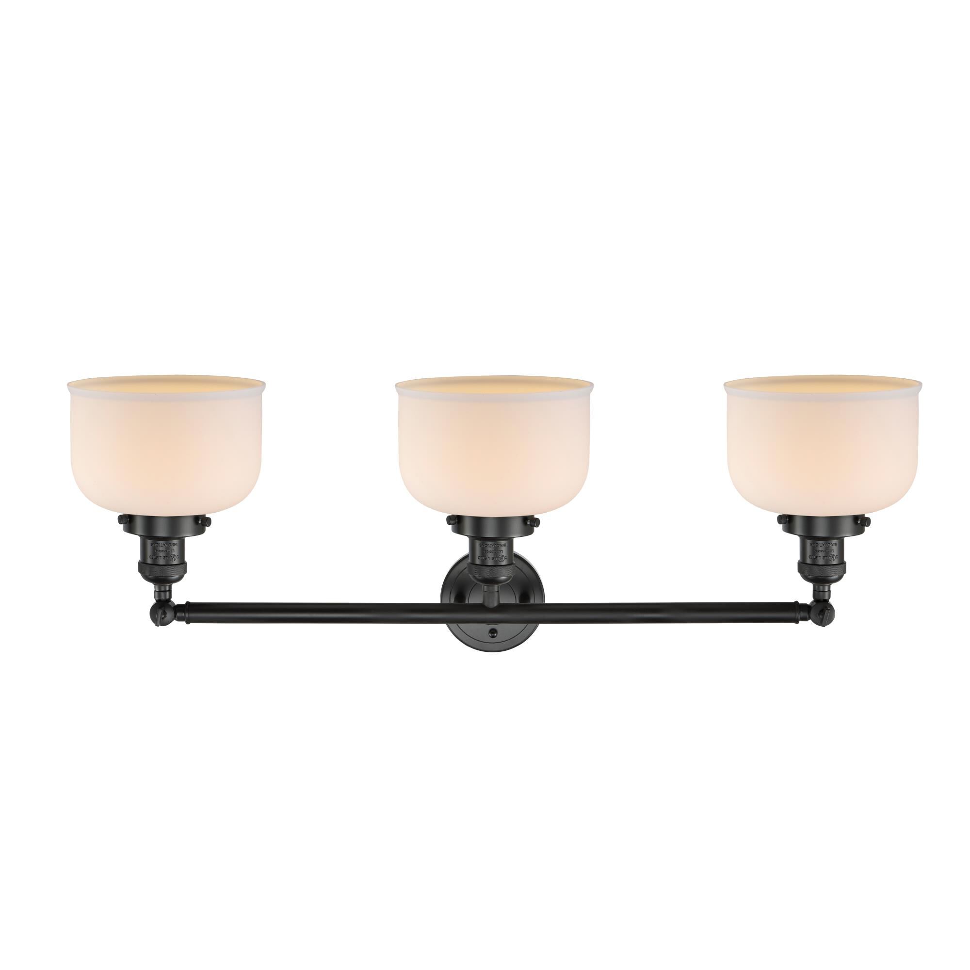 Bruno Marashlian Large Bell 32 Inch 3 Light Bath Vanity Light by Innovations Lighting