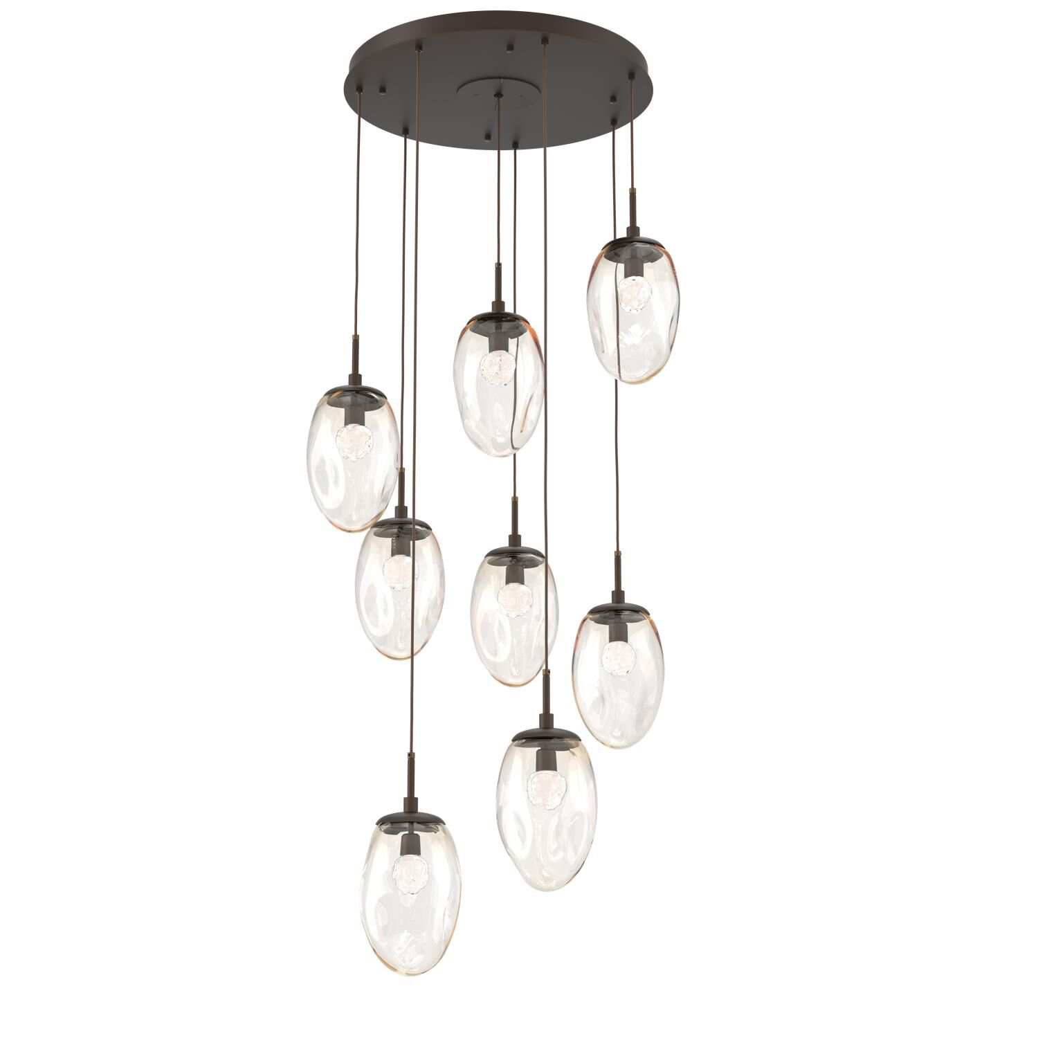 Levi Wilson Nebula 31 Inch 8 Light LED Multi Light Pendant by Hammerton Studio