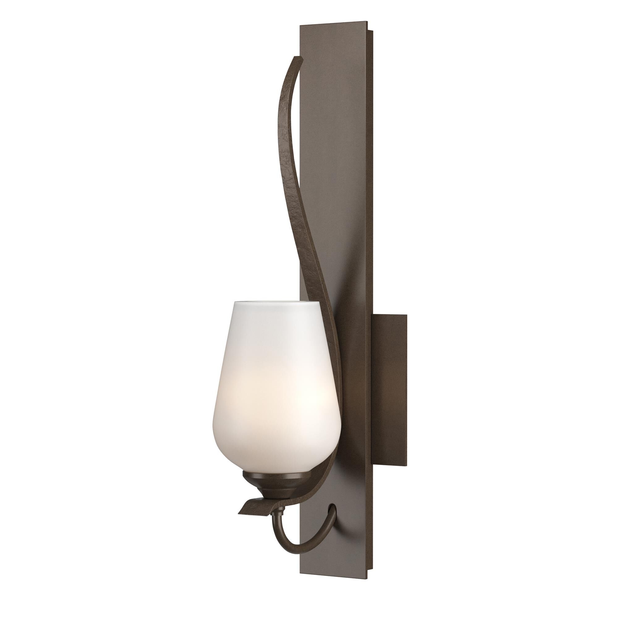 Shown in Bronze finish and Opal  glass