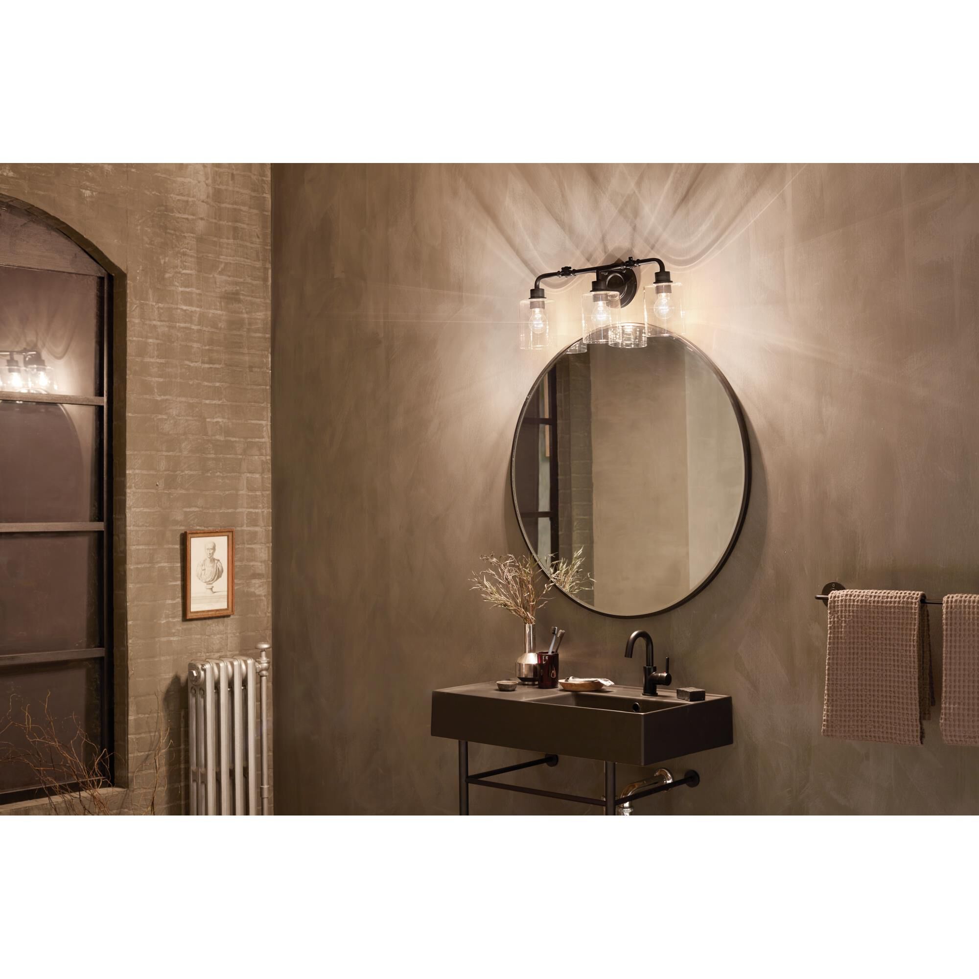 Gunnison 24 Inch 3 Light Bath Vanity Light by Kichler Lighting