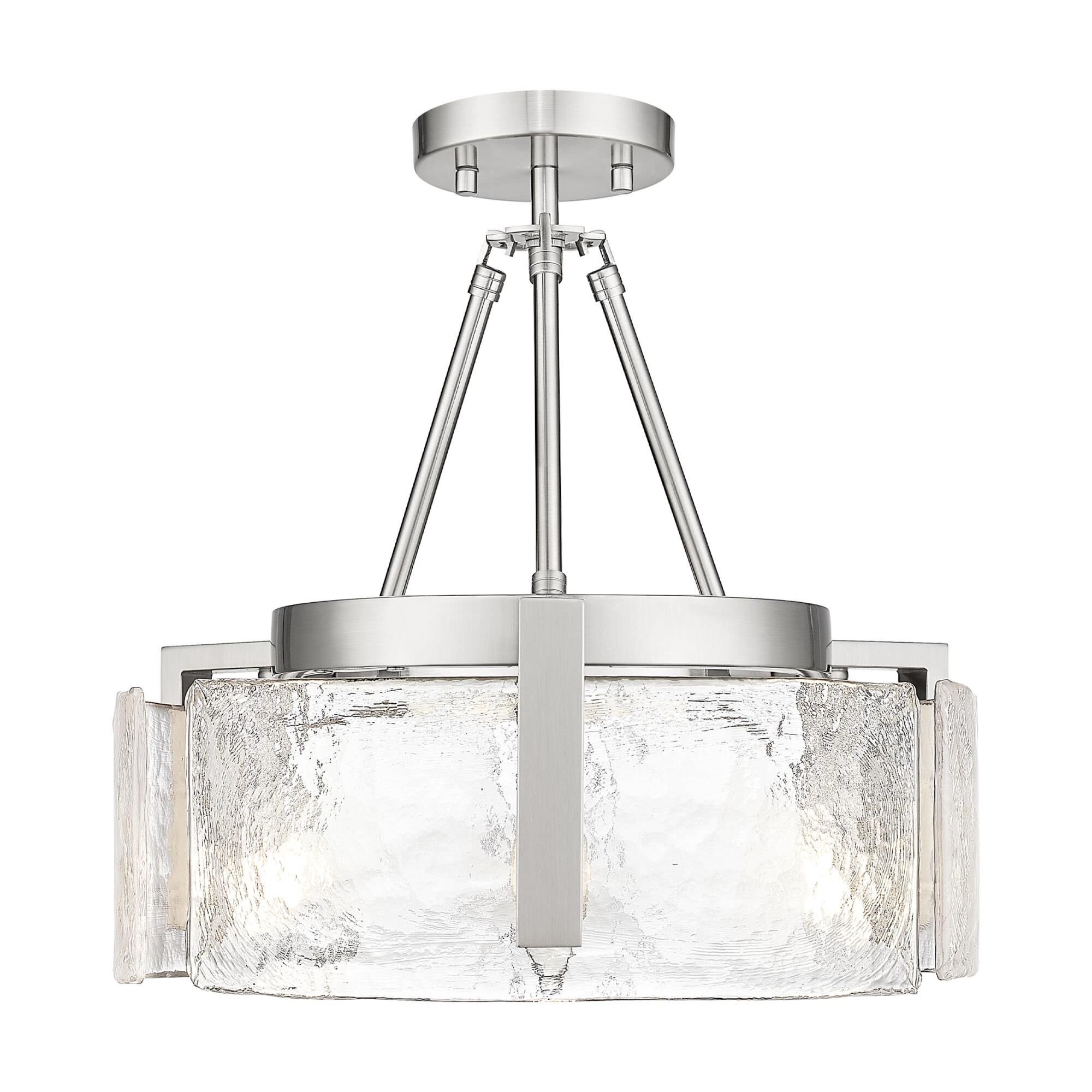 Aenon 17 Inch Semi Flush Mount by Golden Lighting