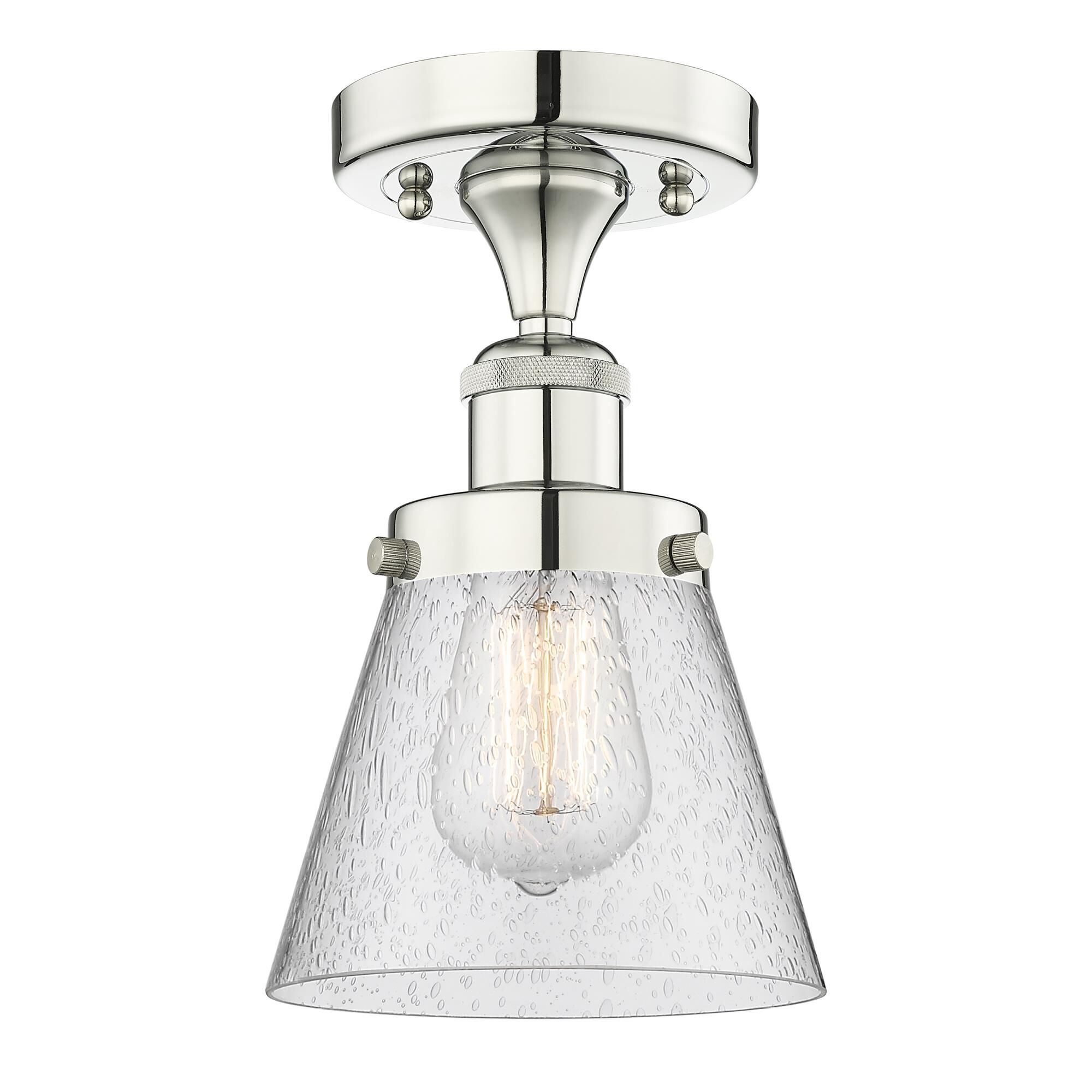 Bruno Marashlian Cone 6 Inch 1 Light Semi Flush Mount by Innovations Lighting