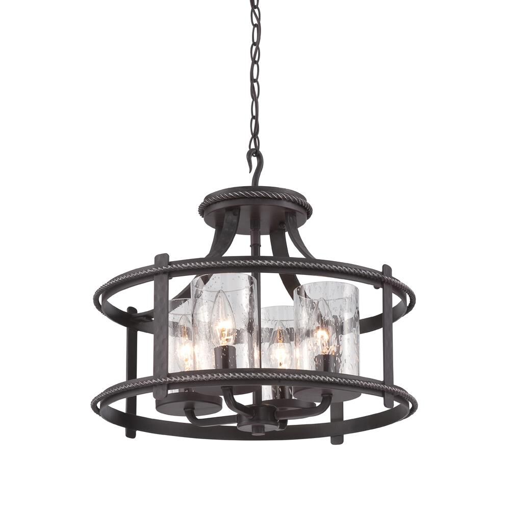 Palencia 16 Inch 4 Light Semi Flush Mount by Designers Fountain