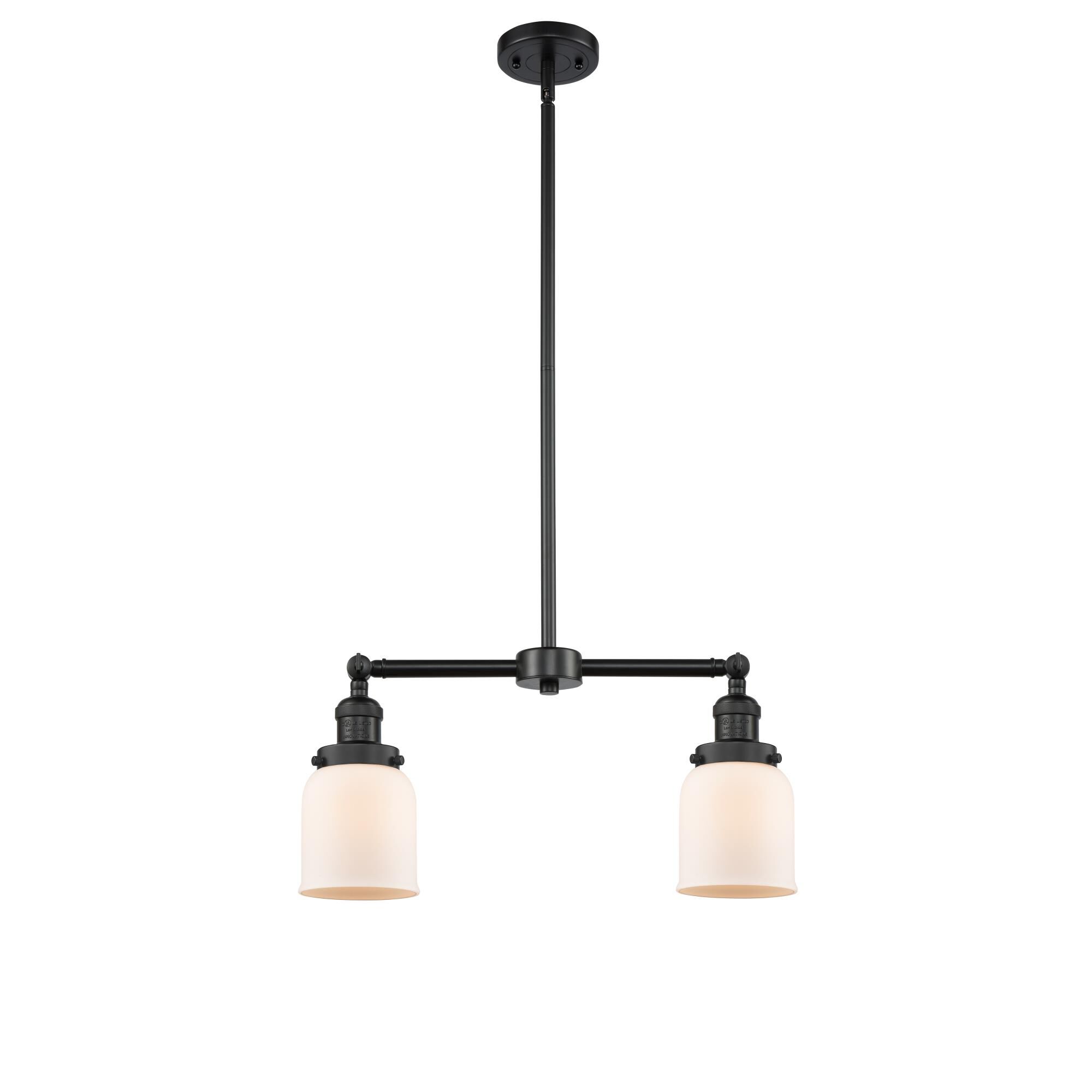 Bruno Marashlian Small Bell 21 Inch 2 Light Mini Chandelier by Innovations Lighting