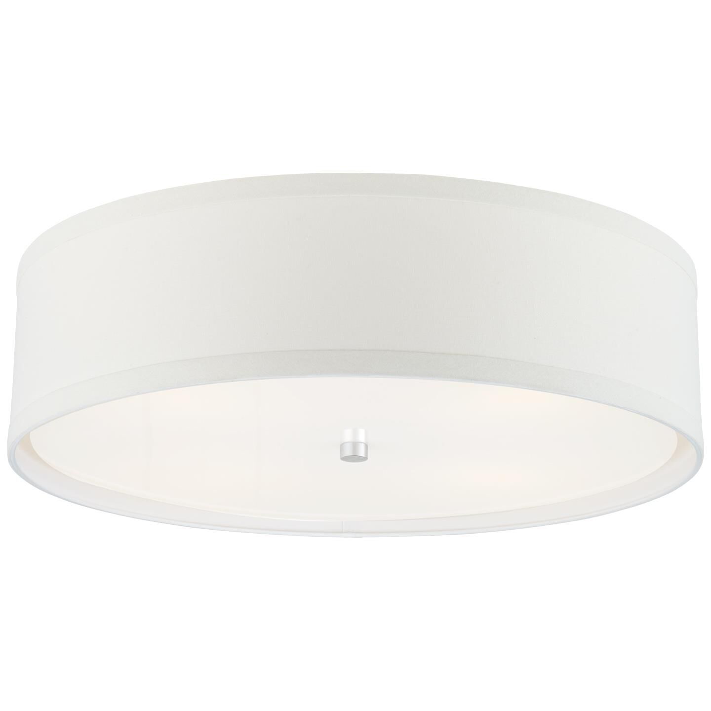 Shown in Burnished Silver Leaf finish and Cream Linen shade