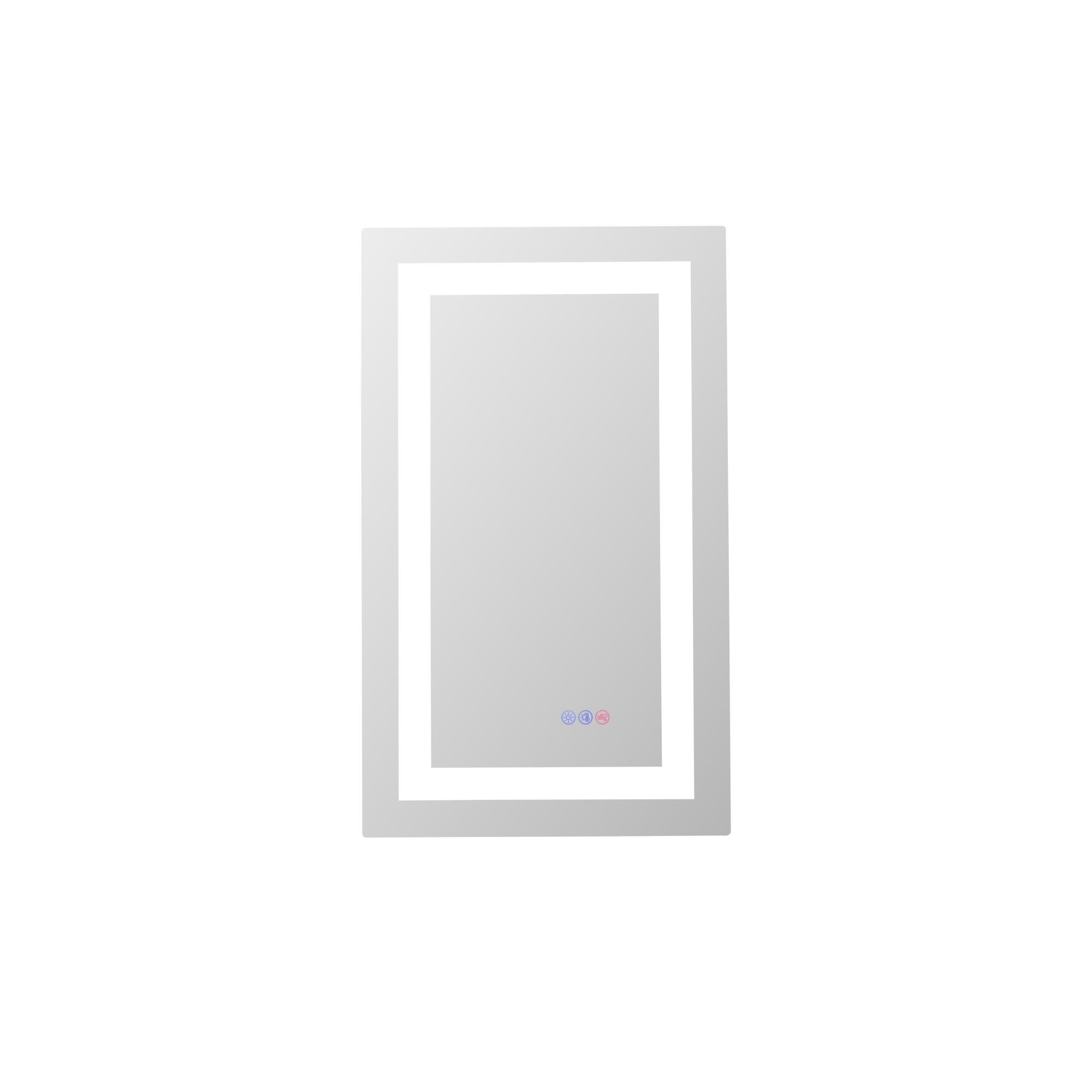 Riven 30 Inch LED Lighted Mirror by Elegant Dcor
