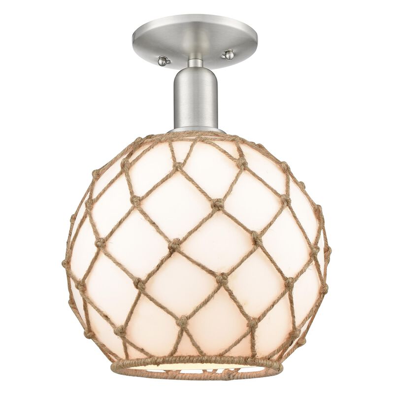 Bruno Marashlian Farmhouse Rope 10 Inch Semi Flush Mount by Innovations Lighting