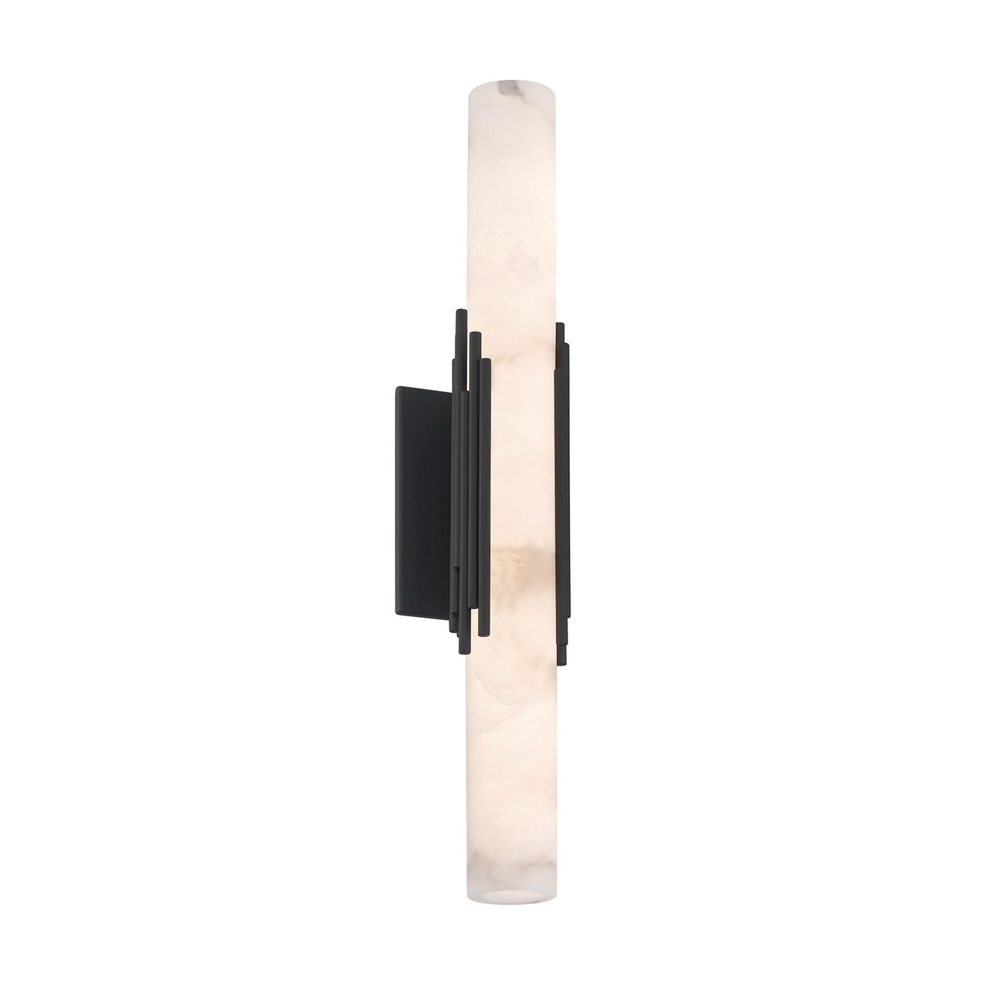 Shown in Bronze finish and Alabaster glass