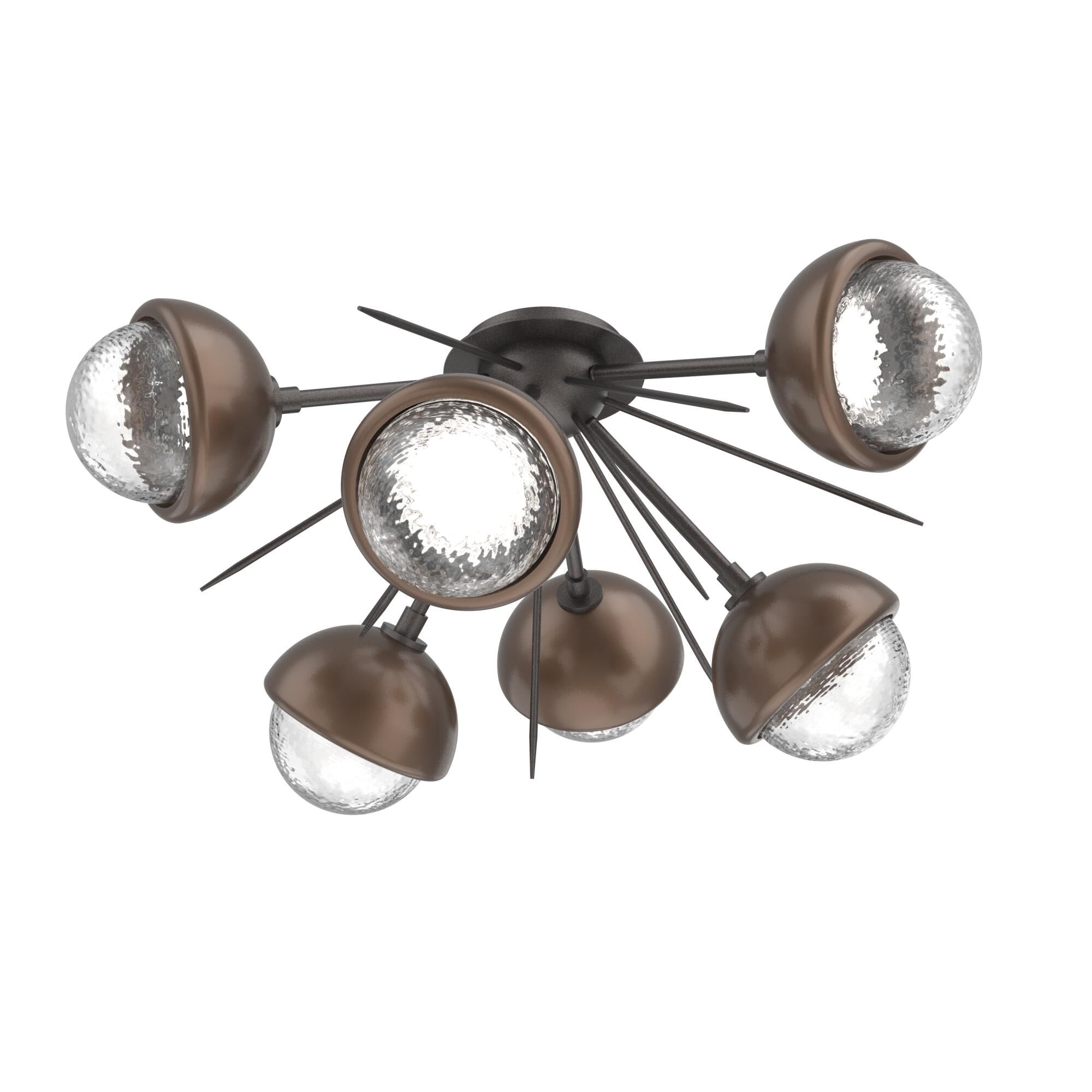 Shown in Graphite finish and Clear glass and Burnished Bronze accent