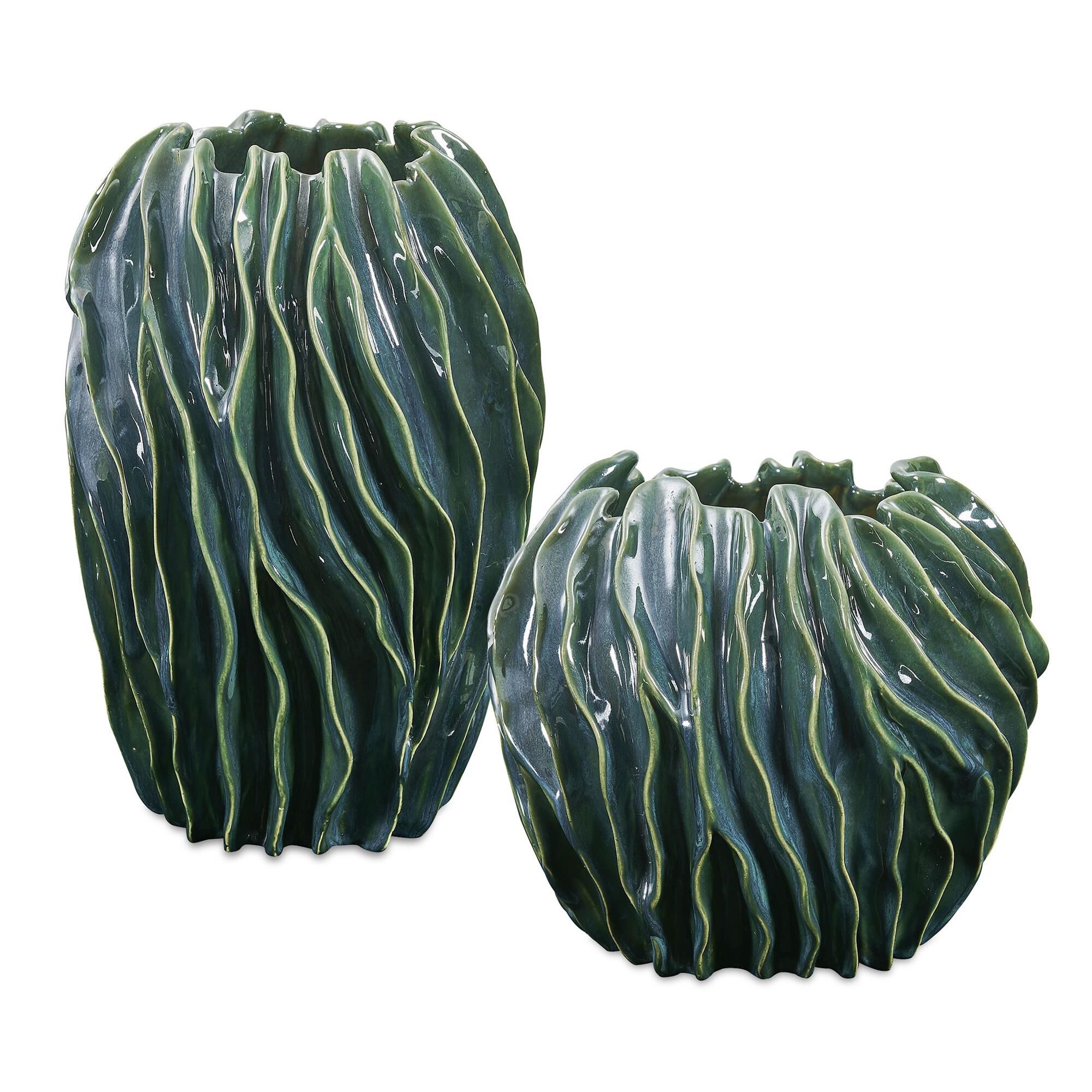Grace Feyock Veridian Ridge Vase-Urn by Uttermost