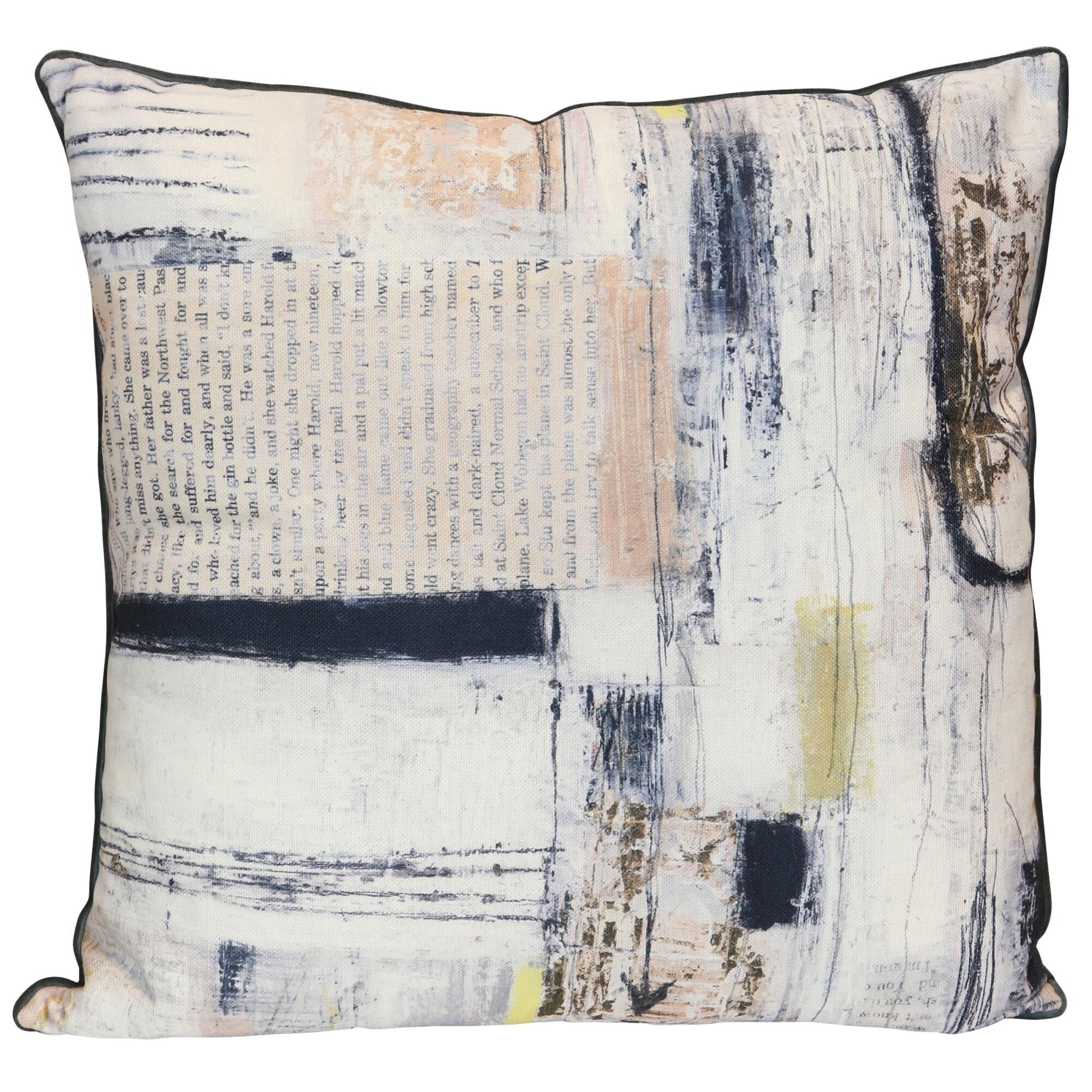 Norman Wyatt Wyatt Abstract 24 Inch Decorative Pillow by Stylecraft