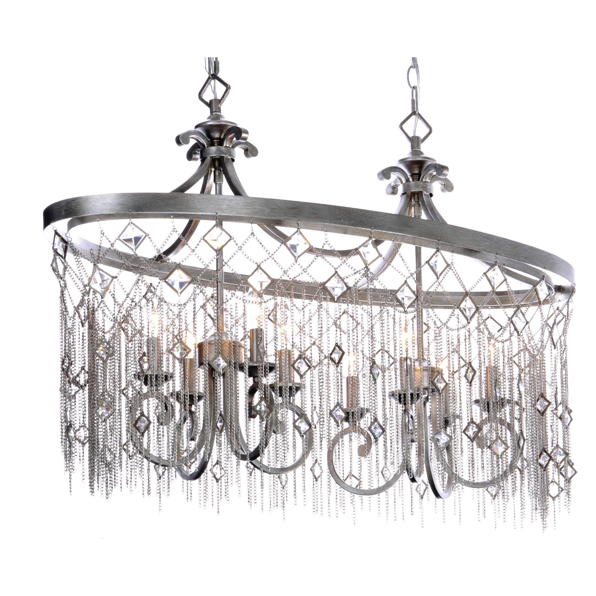 Alessandra 38 Inch 8 Light Mini Chandelier by Maxim Lighting