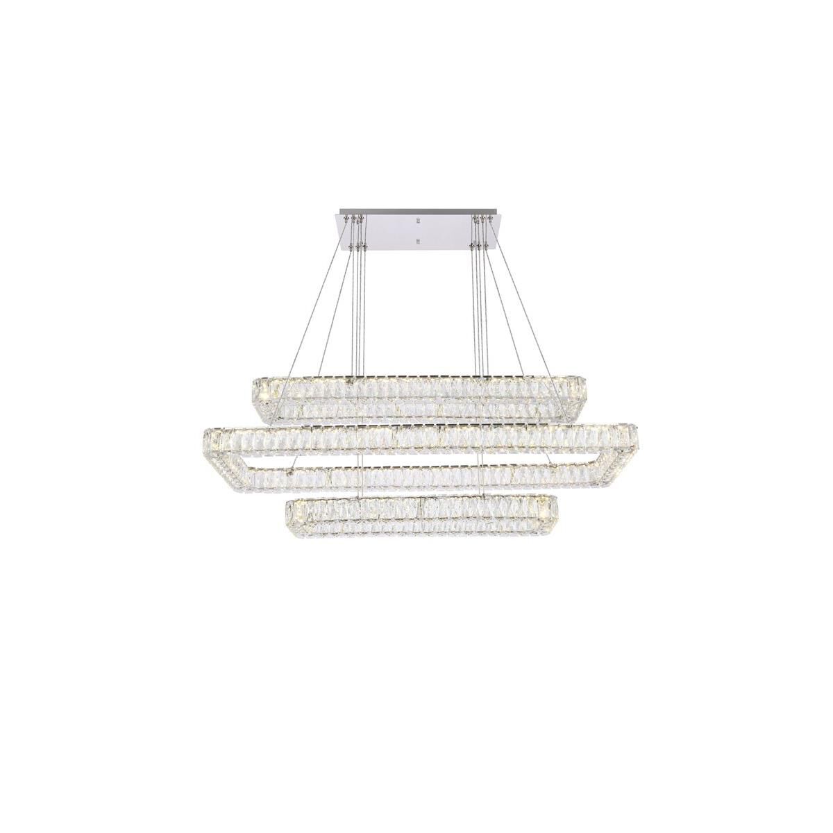 Monroe Linear Suspension Light by Elegant Lighting