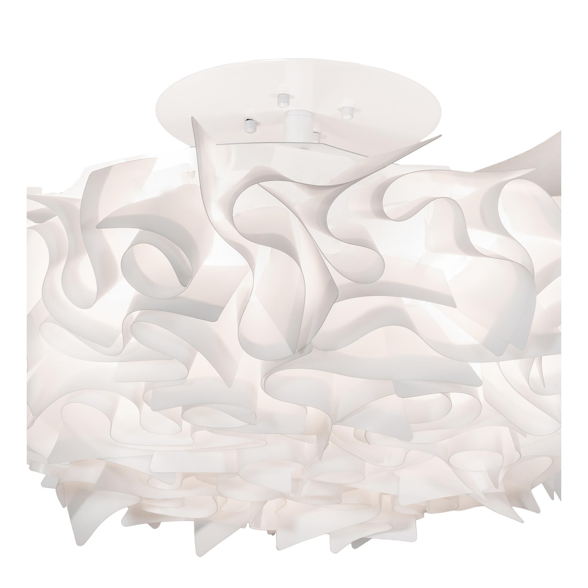 Paper Meringue Southland 30 Inch 3 Light LED Semi Flush Mount by Meyda Lighting