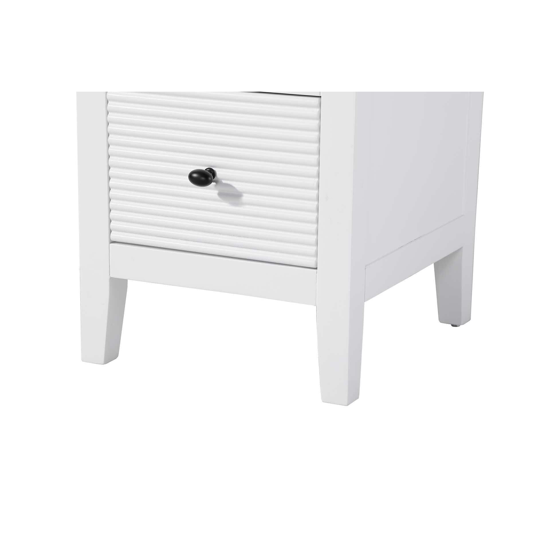 Shown in White finish