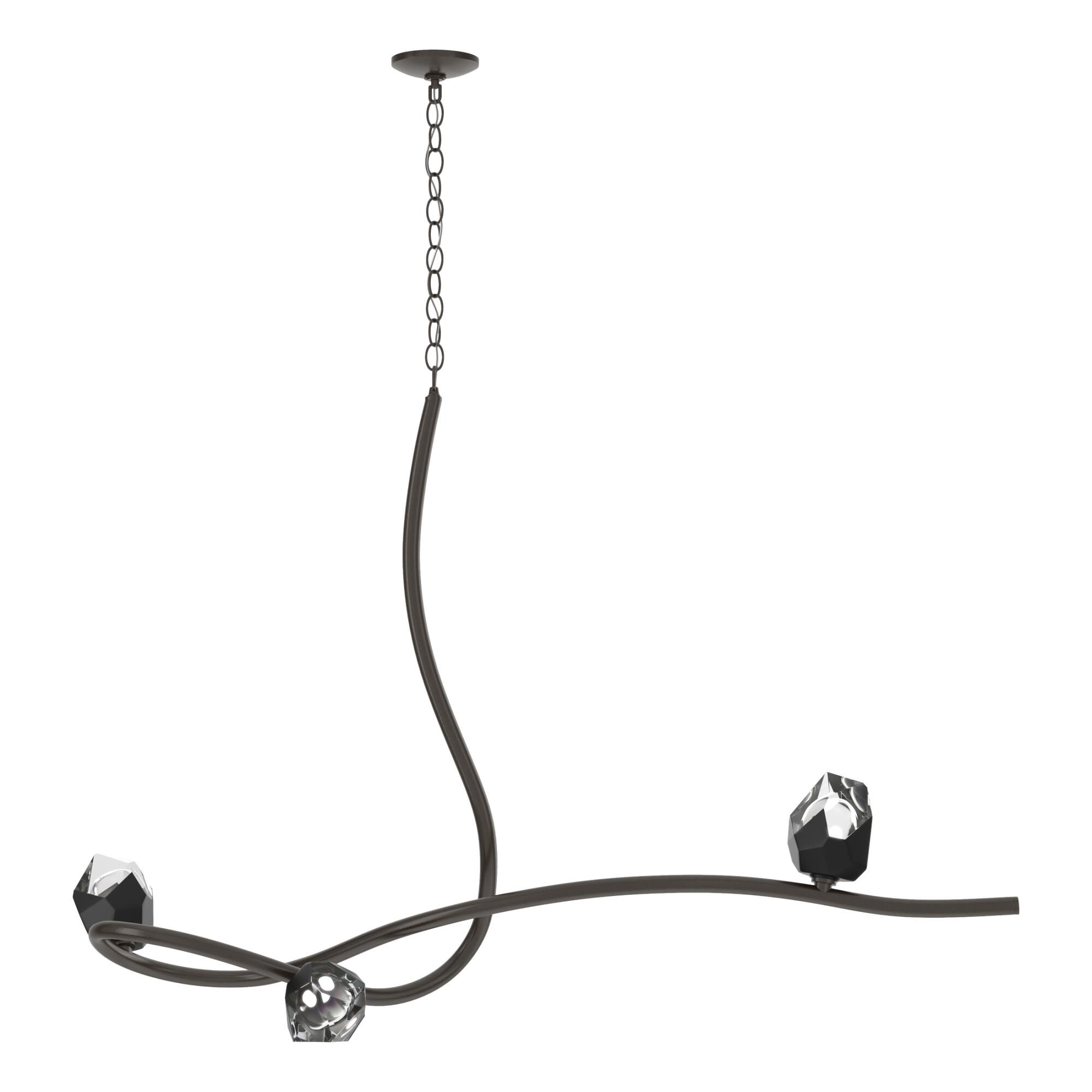 Glacier 44 Inch 3 Light Multi Light Pendant by Hubbardton Forge