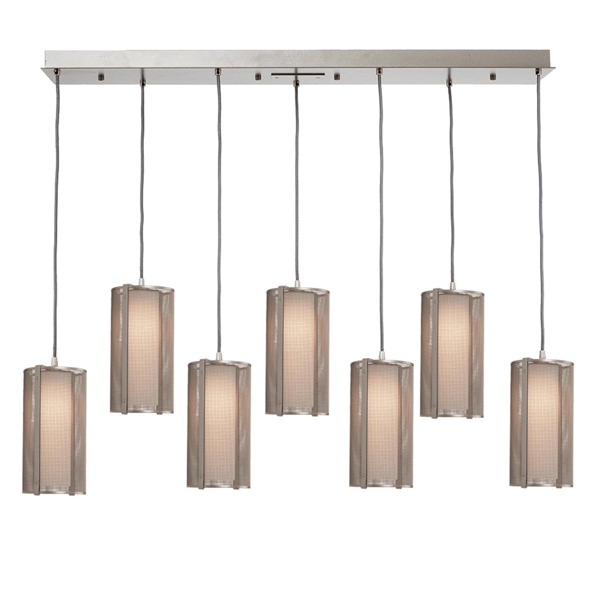 Shown in Metallic Beige Silver finish and Frosted glass