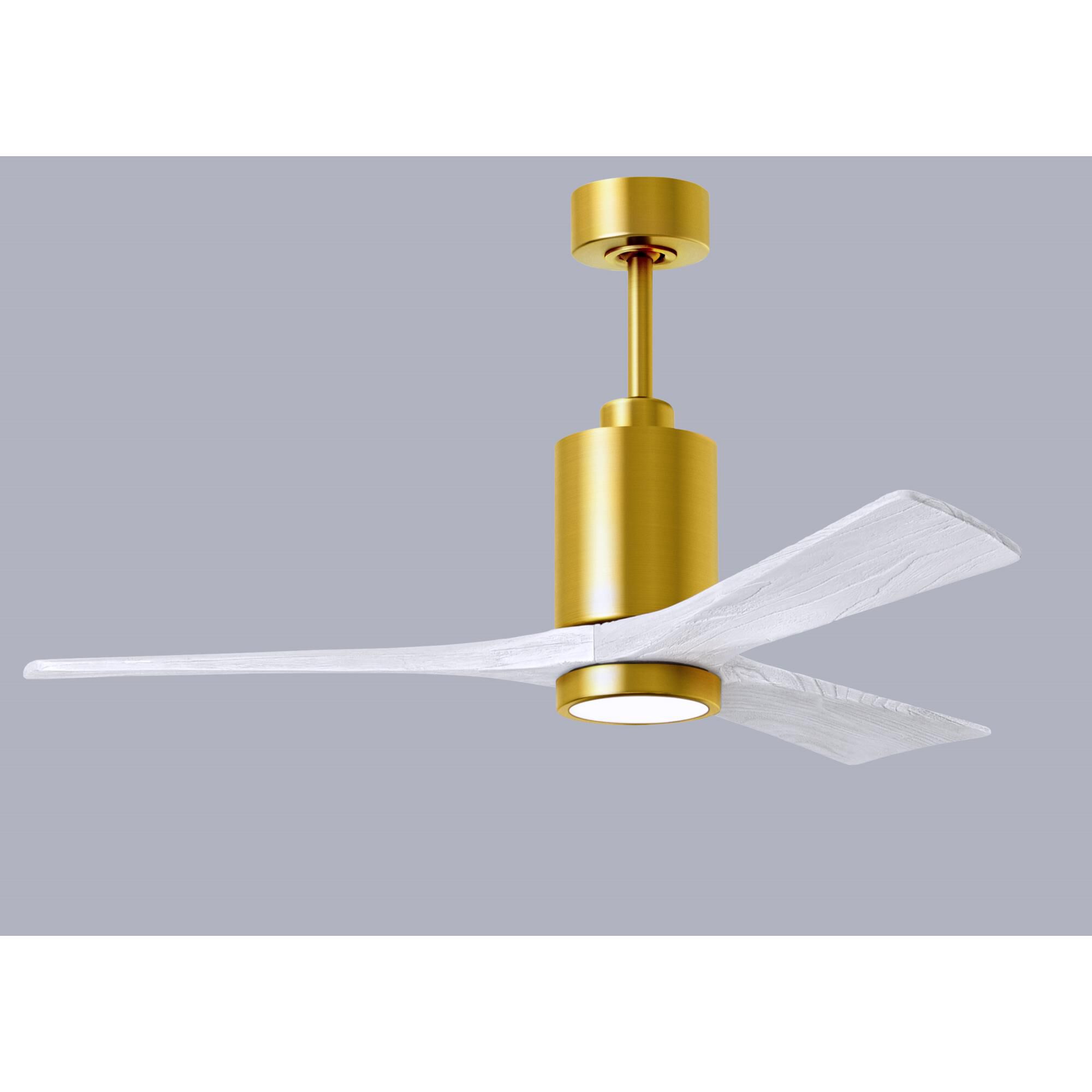 Patricia 52 Inch Ceiling Fan with Light Kit by Matthews Fan Company