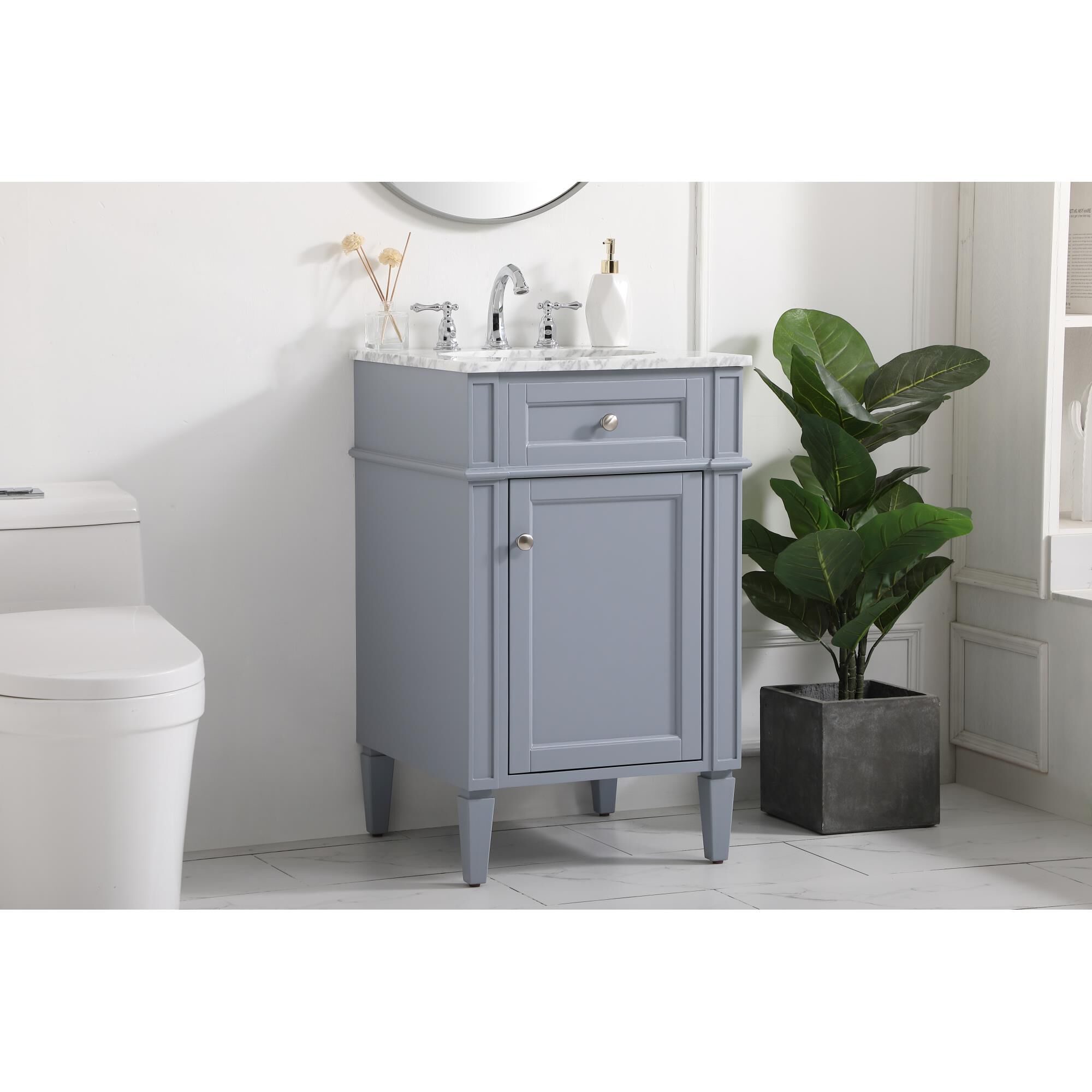 Shown in Grey finish