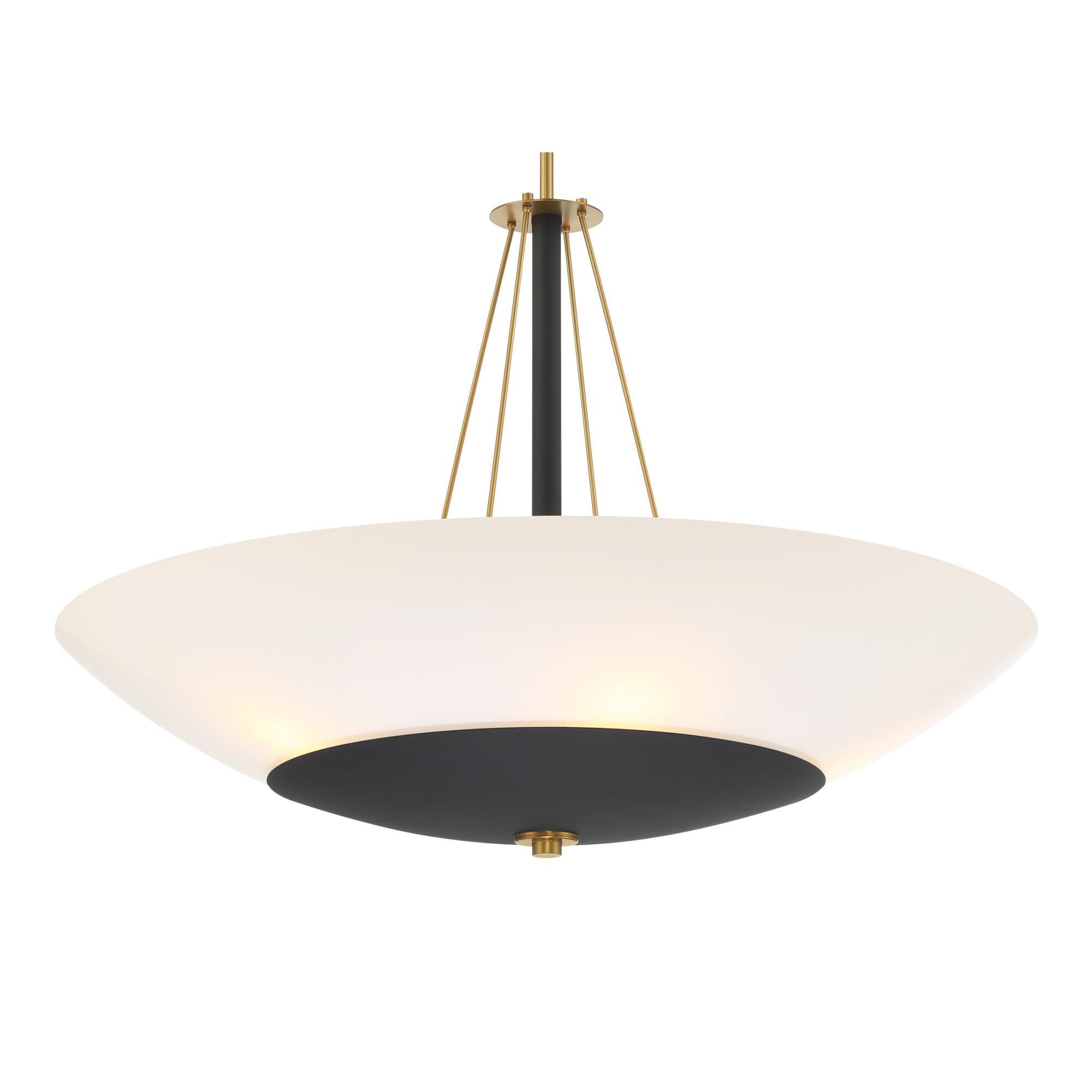 Shown in Sand Coal and Soft Brass finish and Clear Outside with White Inside glass