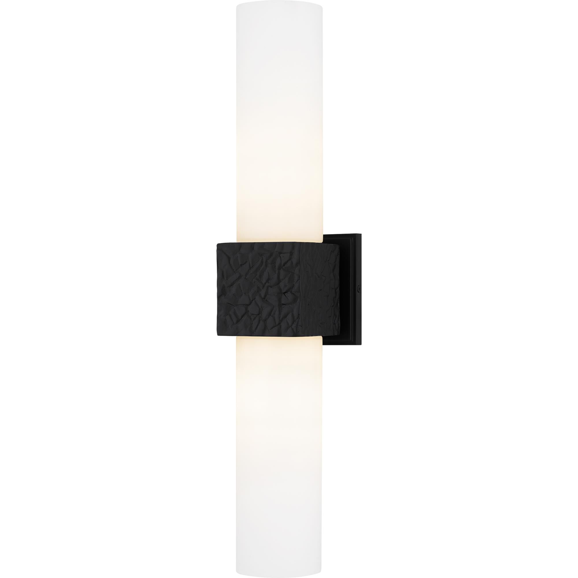 Shown in Matte Black finish and Opal Etched Glass shade
