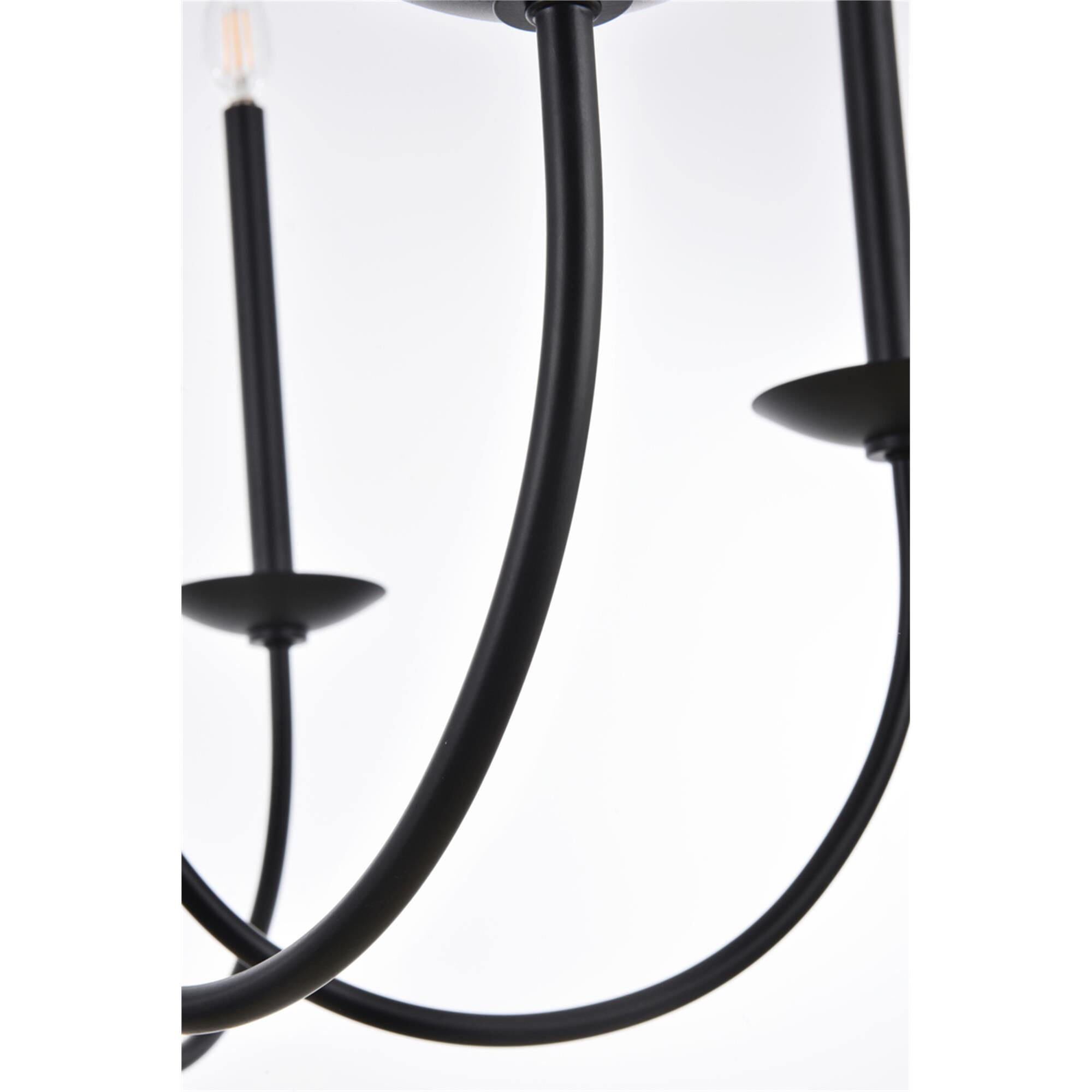 Cohen 36 Inch 6 Light Chandelier,