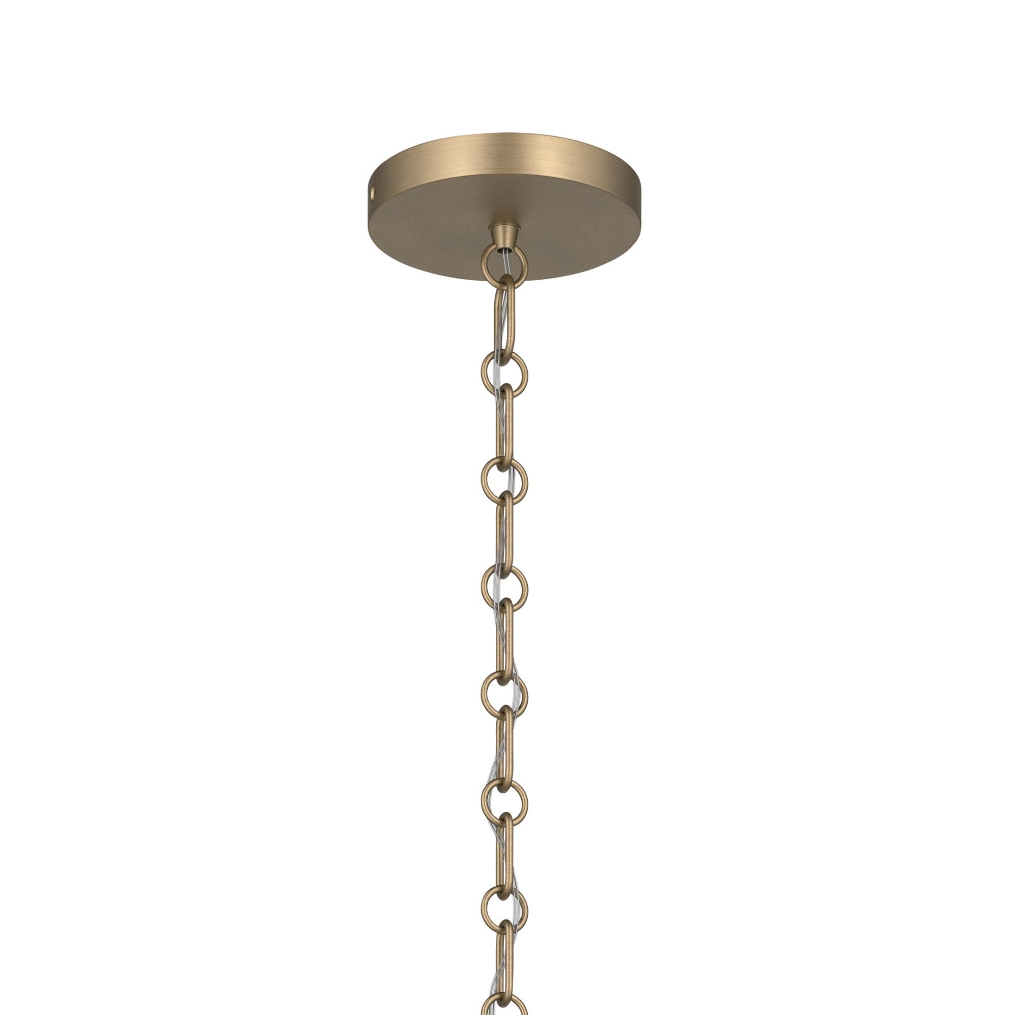 Shown in Champagne Bronze finish and Champagne Bronze and Black shade
