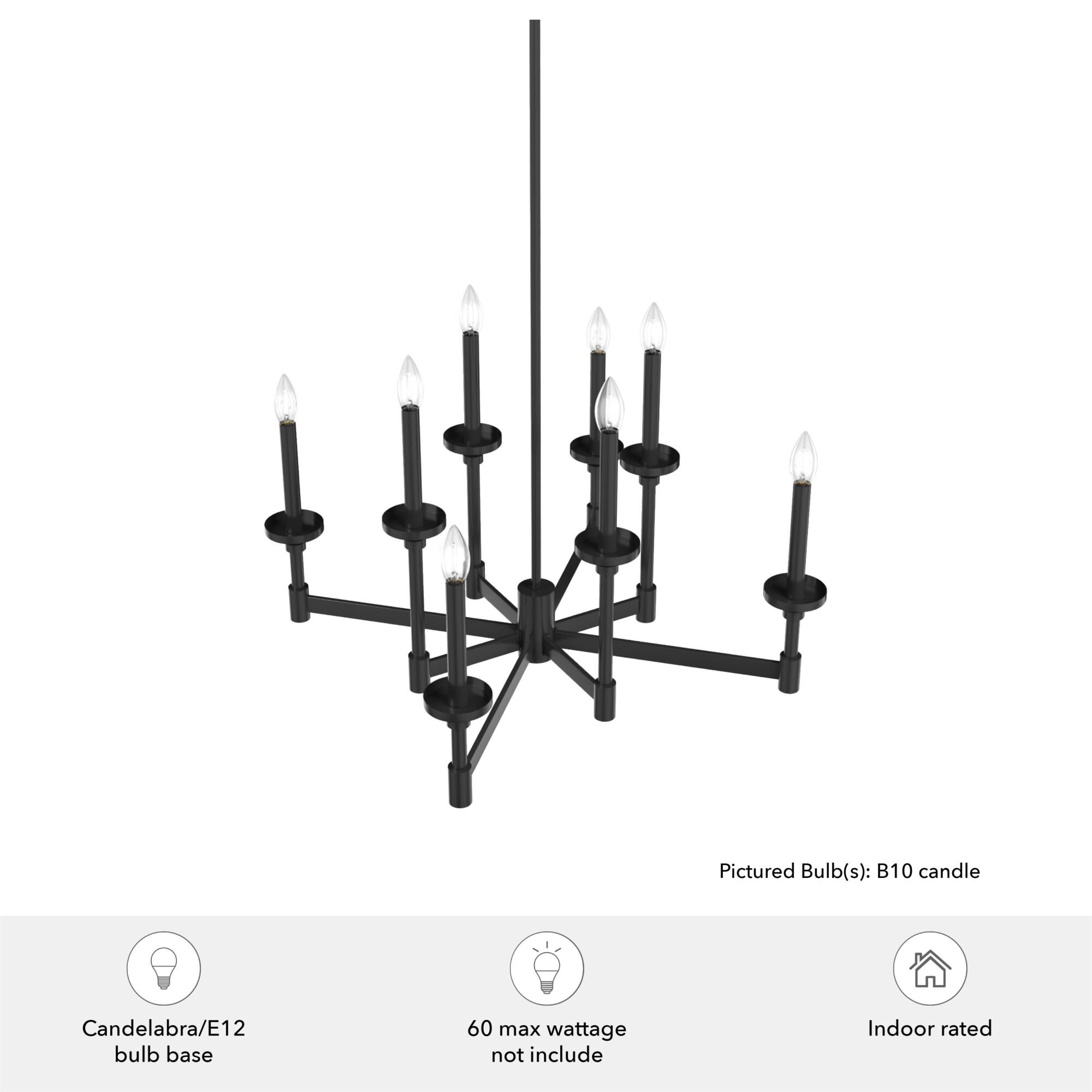 Briargrove 30 Inch 8 Light Chandelier by Hunter Fan