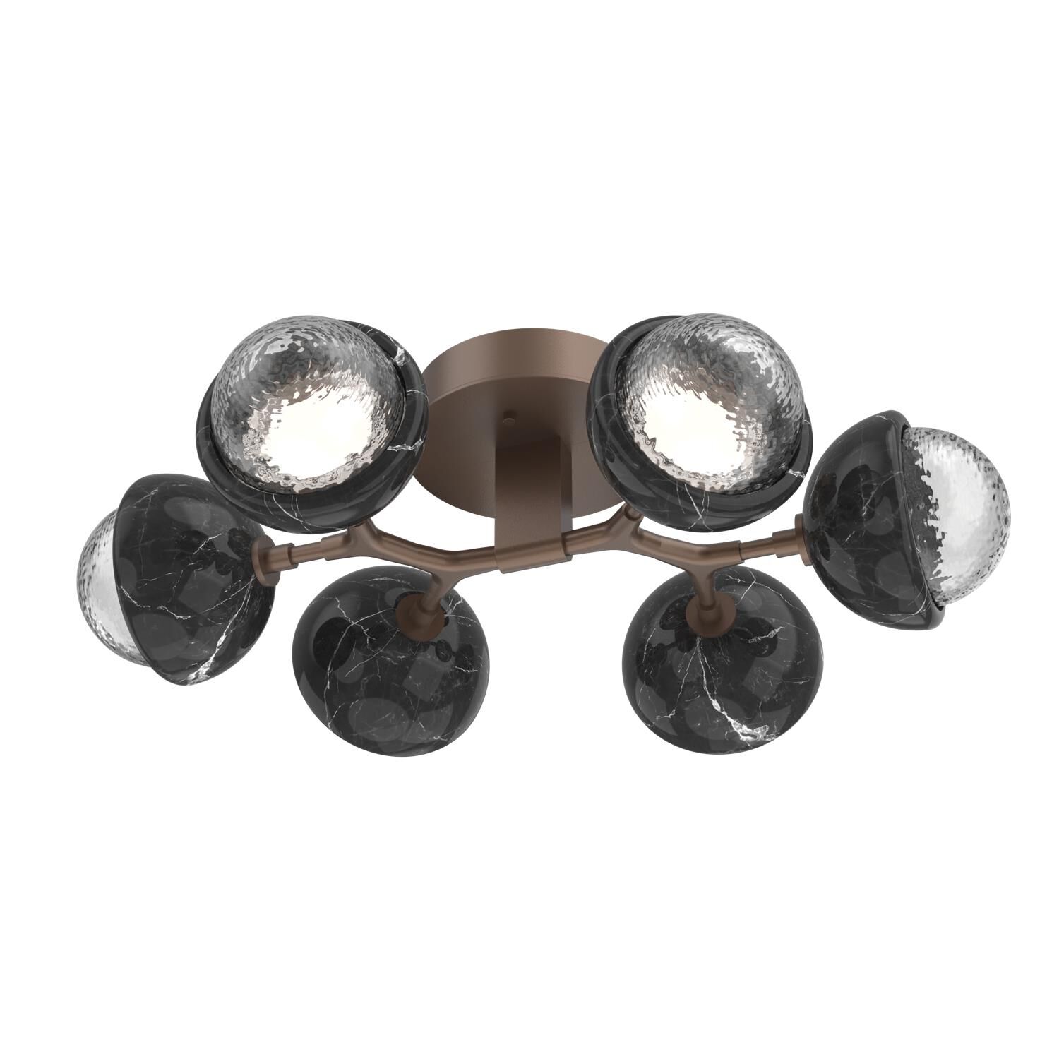 Levi Wilson Cabochon 27 Inch Flush Mount by Hammerton Studio
