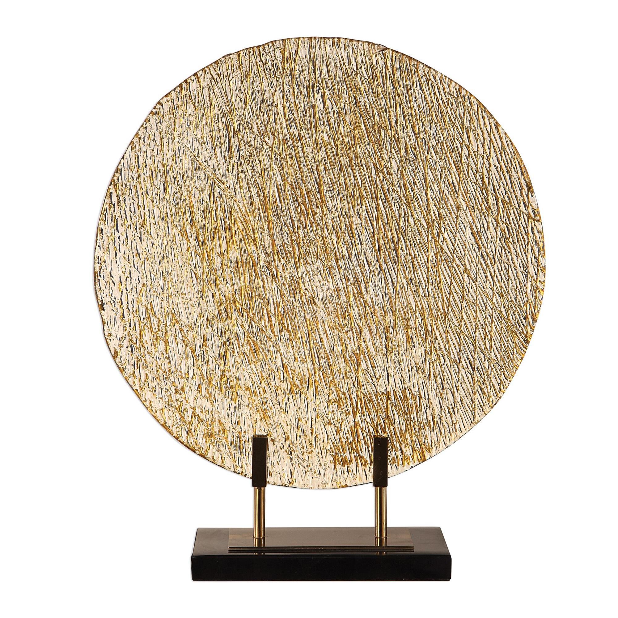 Shown in Clear, Rippled Art Glass Charger Featuring A Subtle Crosshatch Texture On The Reverse With Bright Go finish